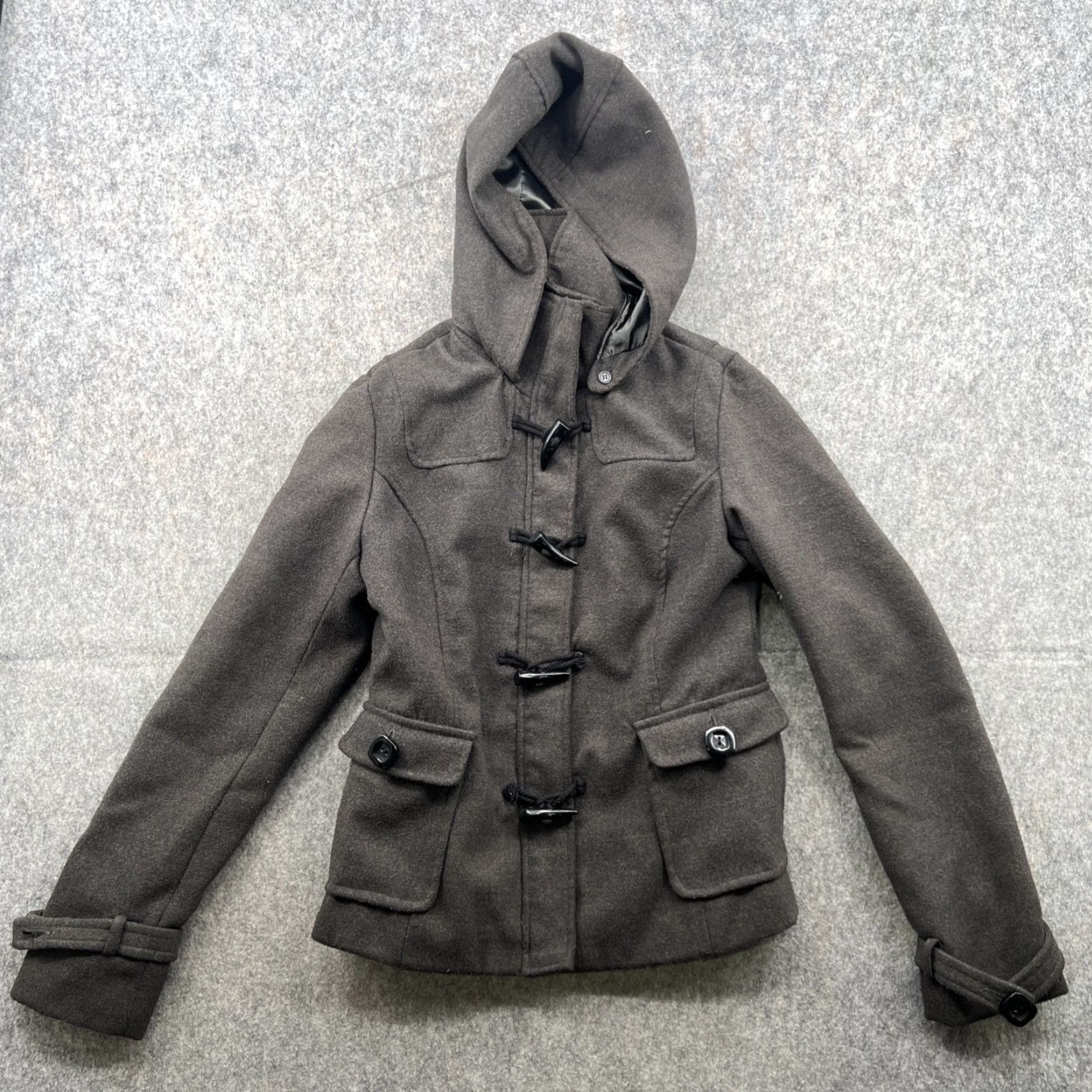 Vintage HYDRAULIC Women's Gray Jacket Full Zip Fitted Size Medium Jacket Coat 90s Vintage? No - Trade Mark? Full Zip Casual 90s Mens Women Girls Size M / US 6-8 / IT 42-44 - 2 Thumbnail