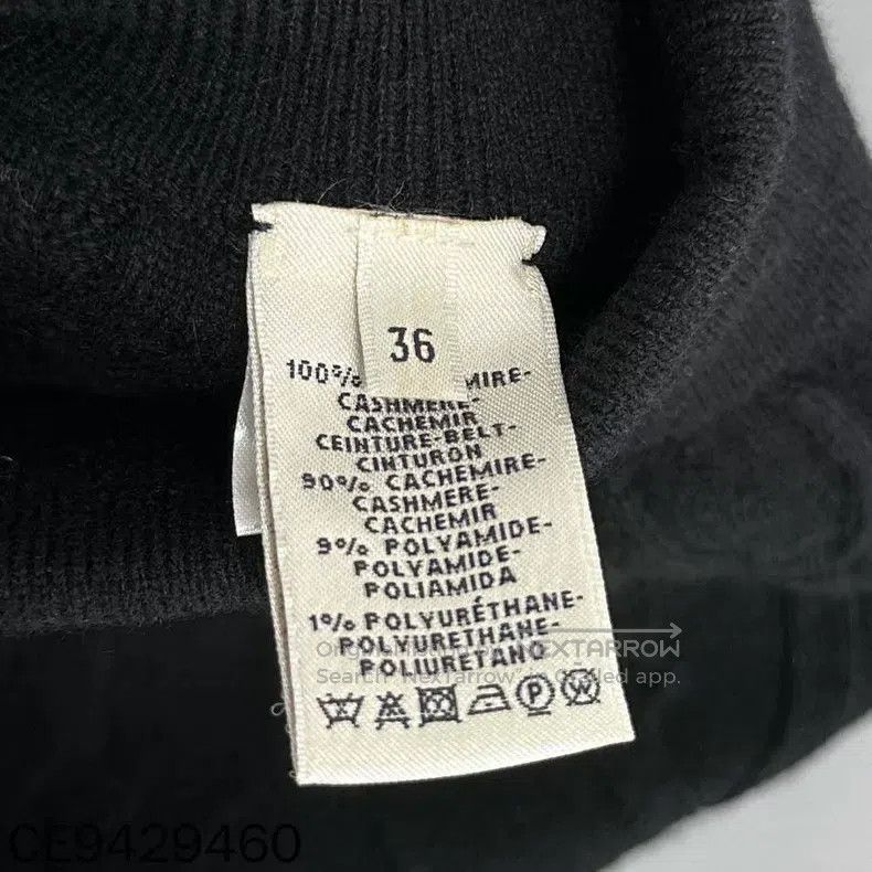 Hermes Hermes Black Pig Nose Pattern Cashmere Skirt Size 24" / US 00 / IT 34 - 5 Thumbnail
