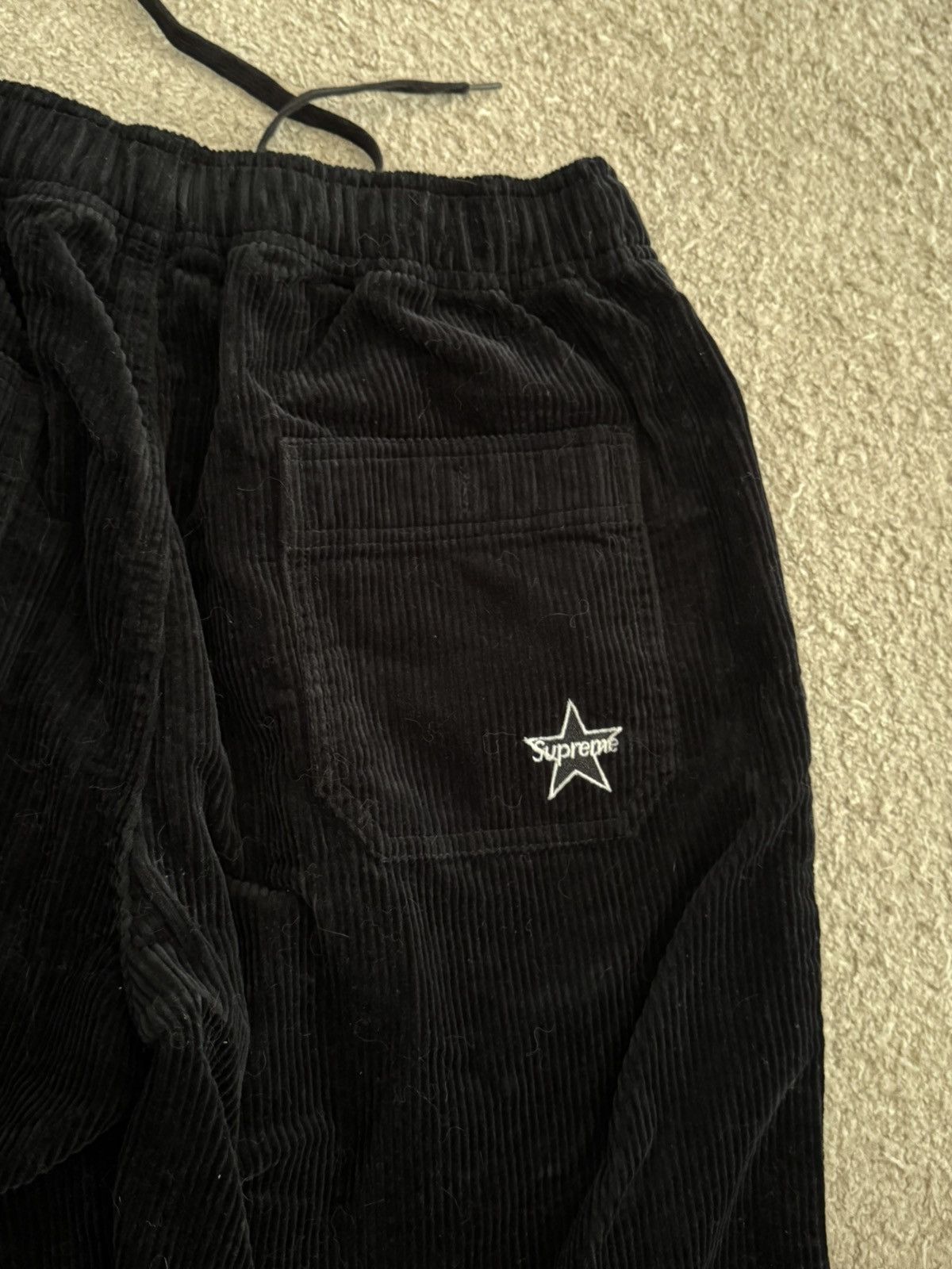 Supreme Supreme Corduroy Skate Pants (Black) Size US 30 / EU 46 - 1 Thumbnail