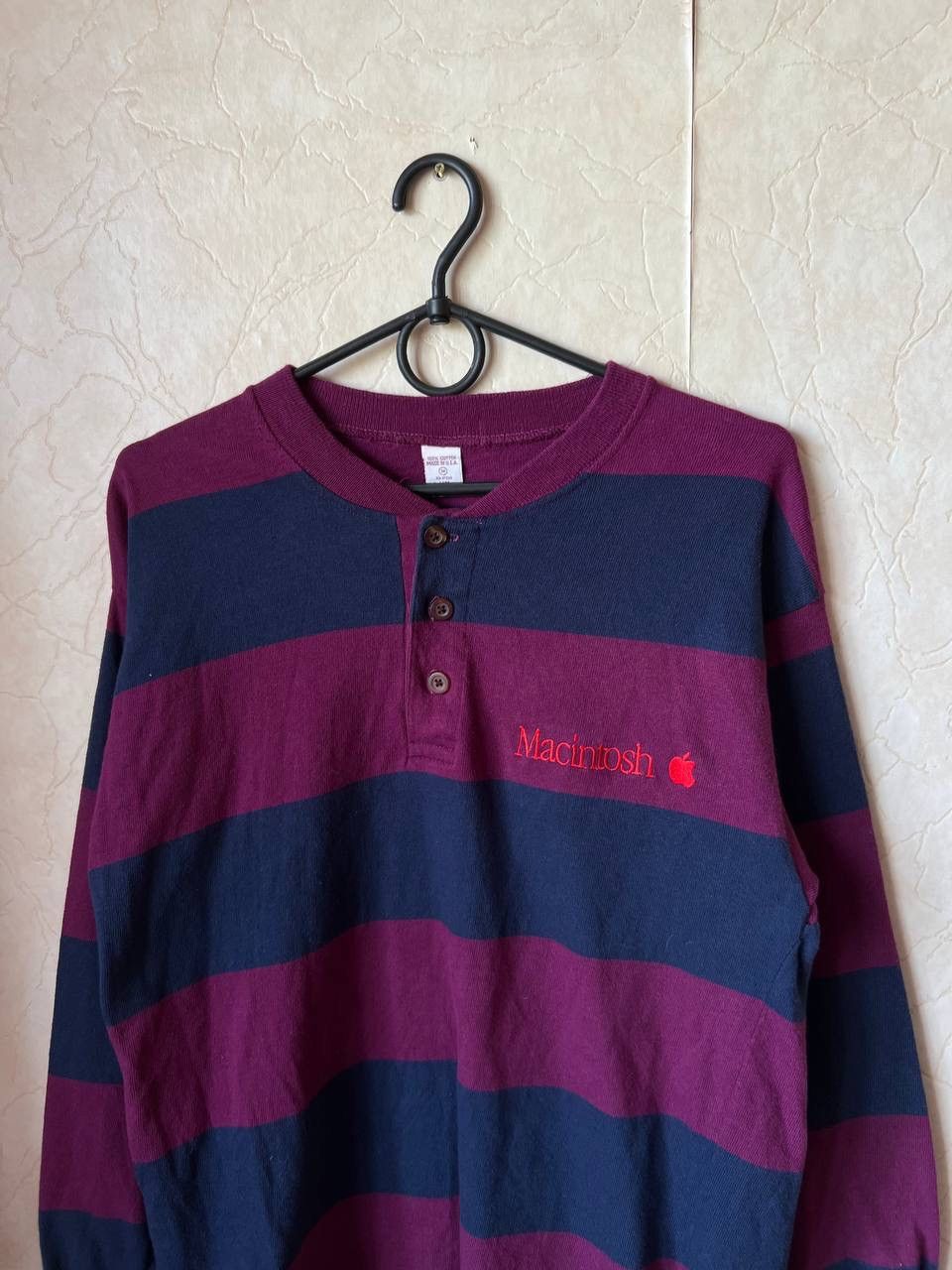 Apple Vintage 1999 Apple Macintosh Computer Sweatshirt Button USA Size US M / EU 48-50 / 2 - 1 Thumbnail