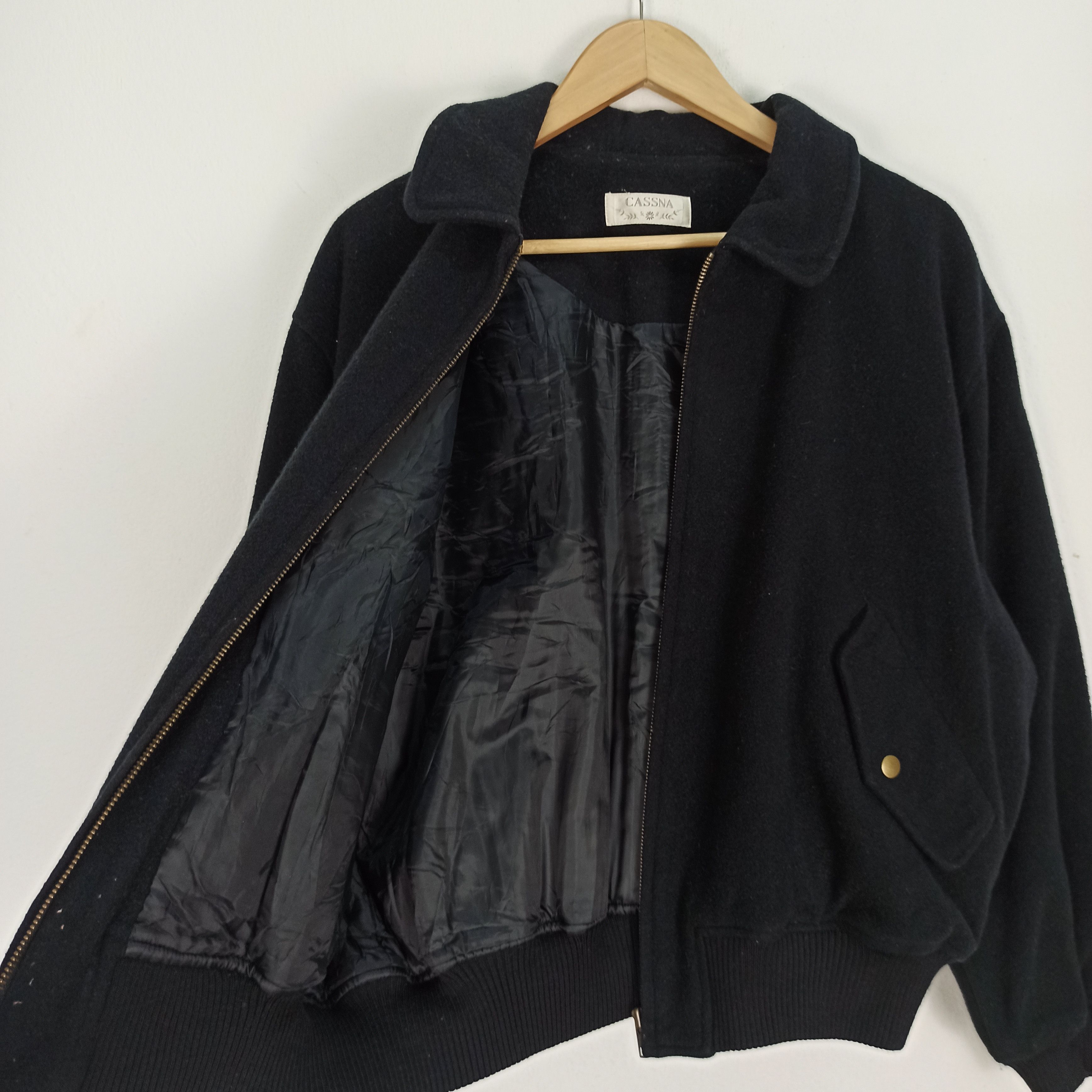 Japanese Brand Vintage Varsity Jacket Cassna Big Logo Made in Japan Size US M / EU 48-50 / 2 - 7 Thumbnail