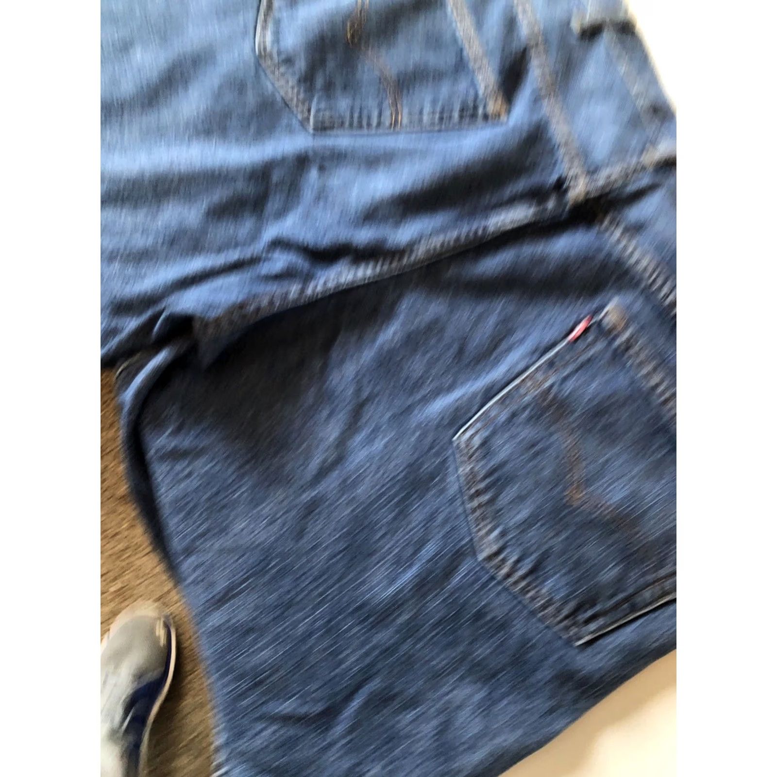 Levi's VINTAGE Levi’s 550 Denim Shorts Mens 42 Bermuda 10” Rise Blue 5-Pocket Logo Button Zipper Relaxed Regular Denim Shorts Mens Blue Size US 42 / EU 58 - 4 Thumbnail