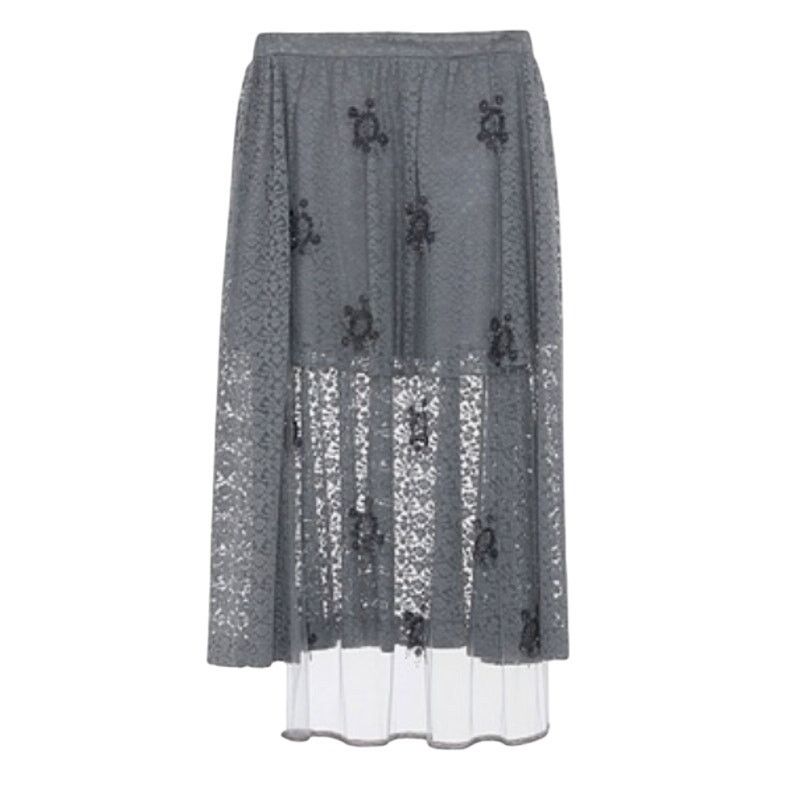 Stella McCartney Stella McCartney embellished lace high low skirt Size 30" / US 8 / IT 44 - 1 Thumbnail
