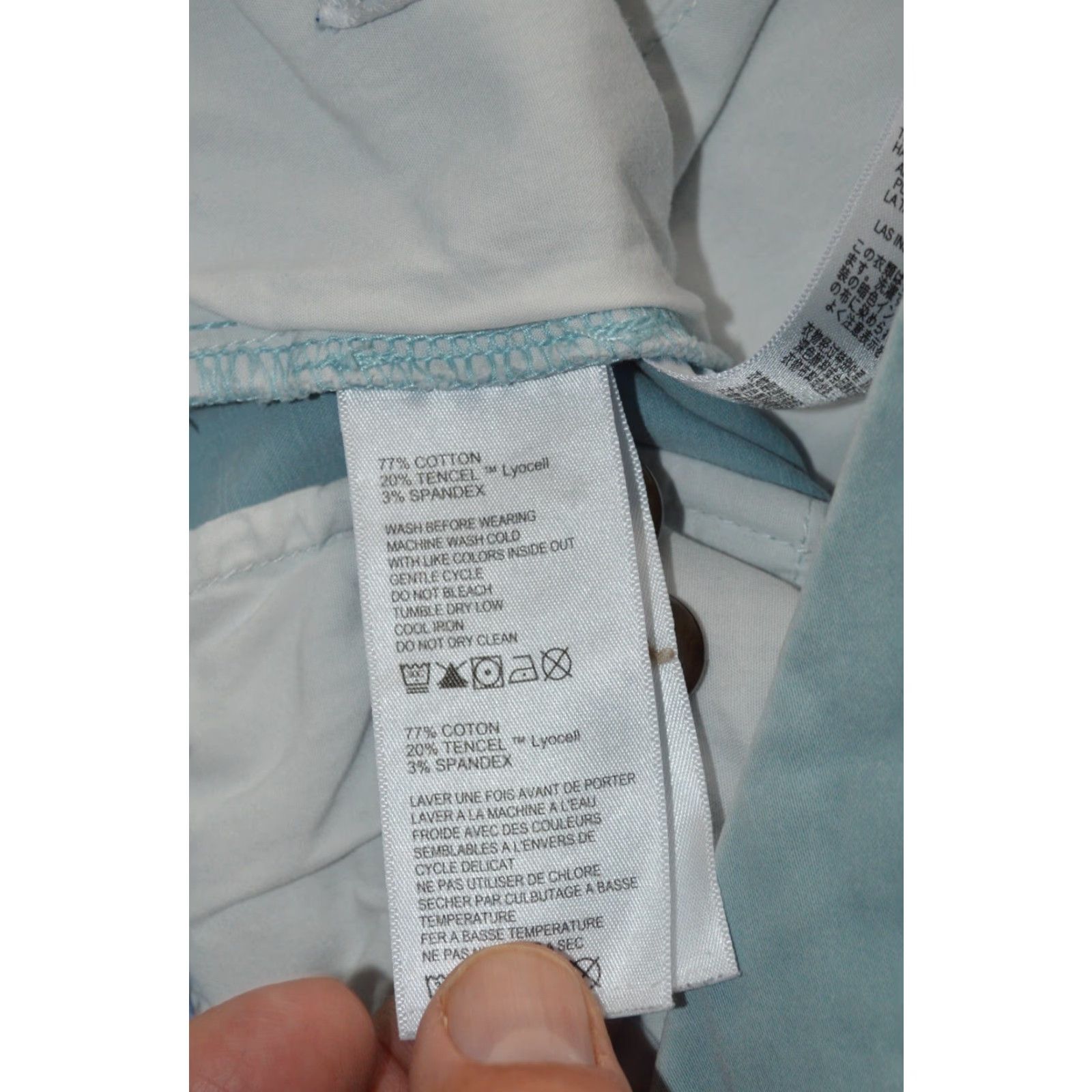 Tommy Bahama Tommy Bahama Pants Men's Chino Regular 33 Blue Beach Marlin Logo Flat Front Patch Pockets Casual Cotton Blend Size US 33 - 7 Thumbnail