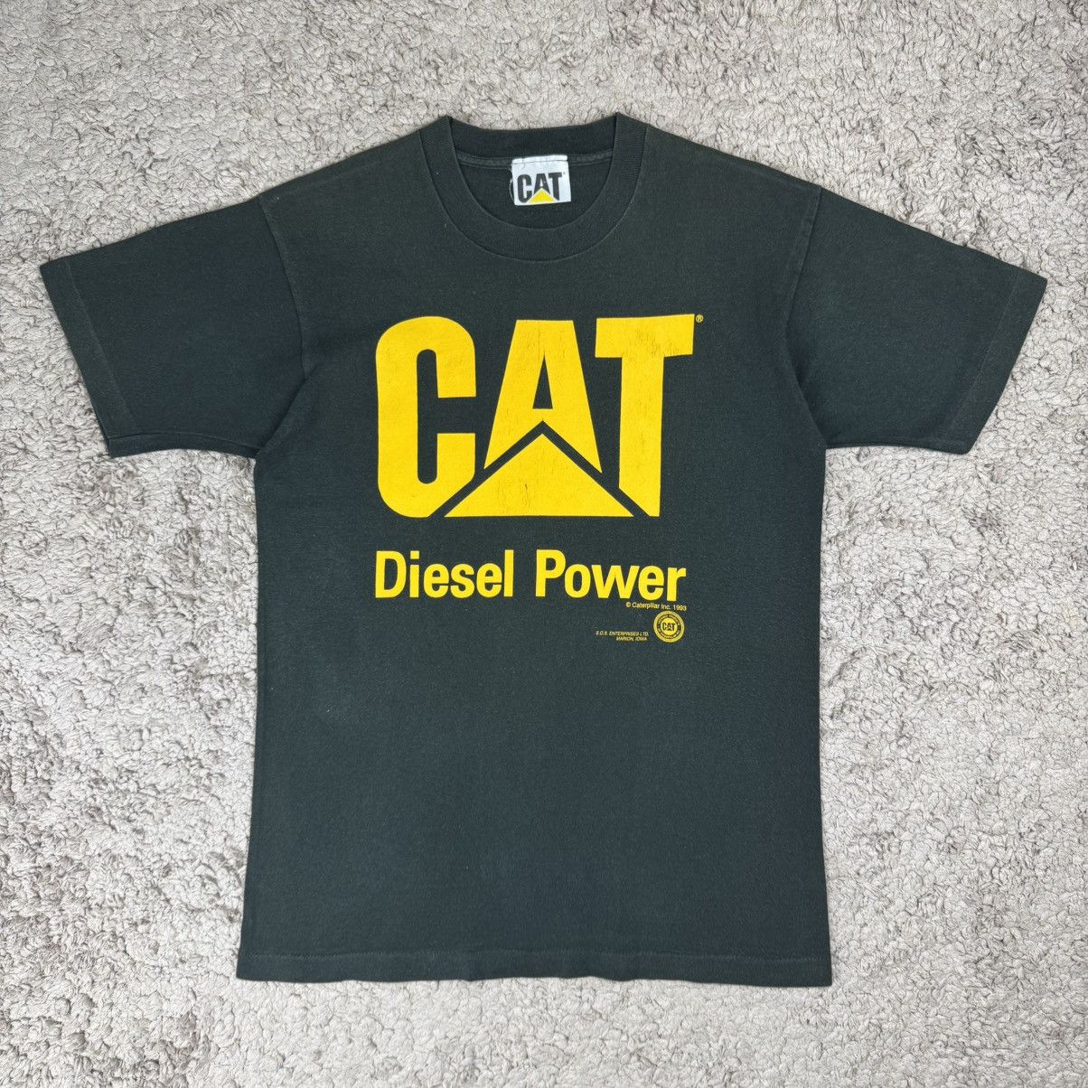 Caterpillar Vintage 90’s Faded Caterpillar "Diesel Power" T-shirt Size US M / EU 48-50 / 2 - 1 Thumbnail