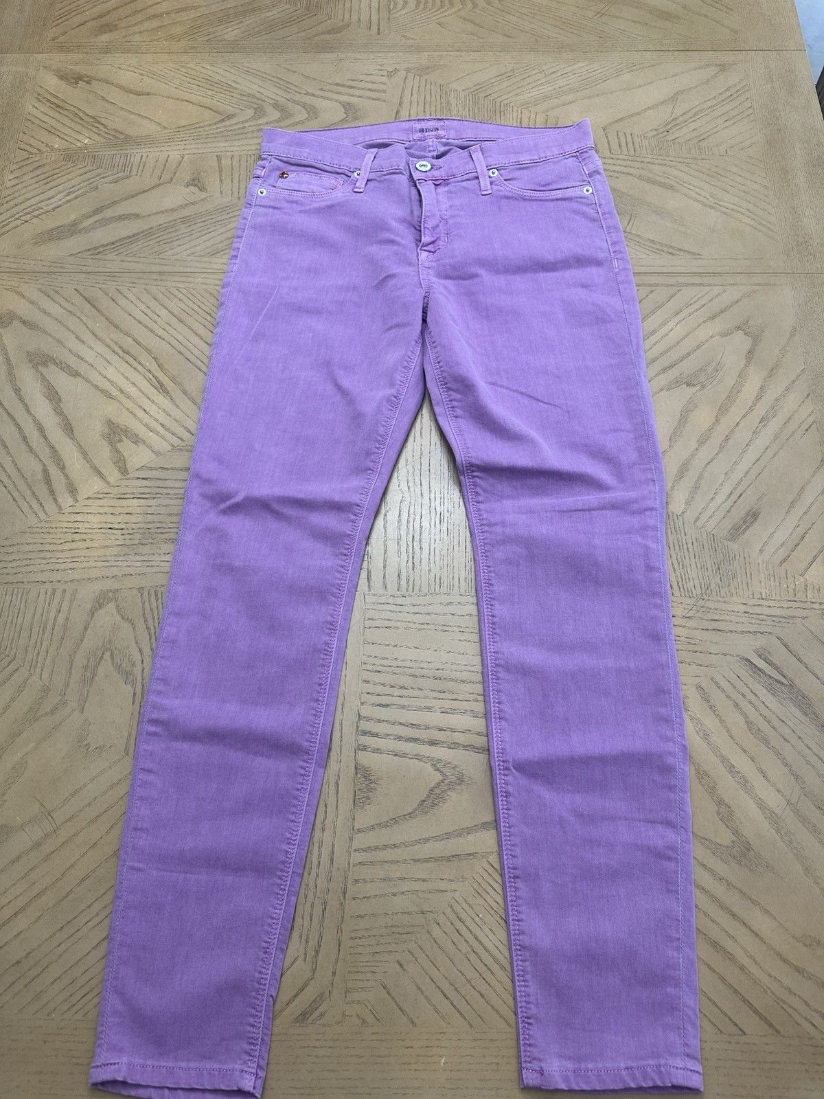 Hudson Hudson woman’s jeans purple cotton skinny Size 29" - 1 Thumbnail