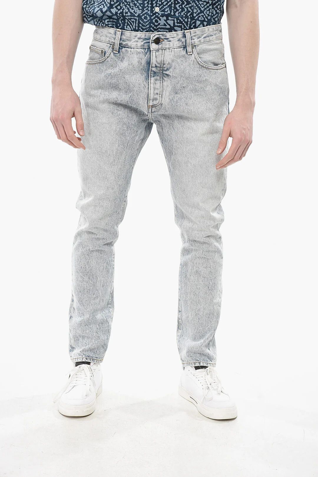 og1mm0326 Denim Skinny Fit Jeans in Light Blue