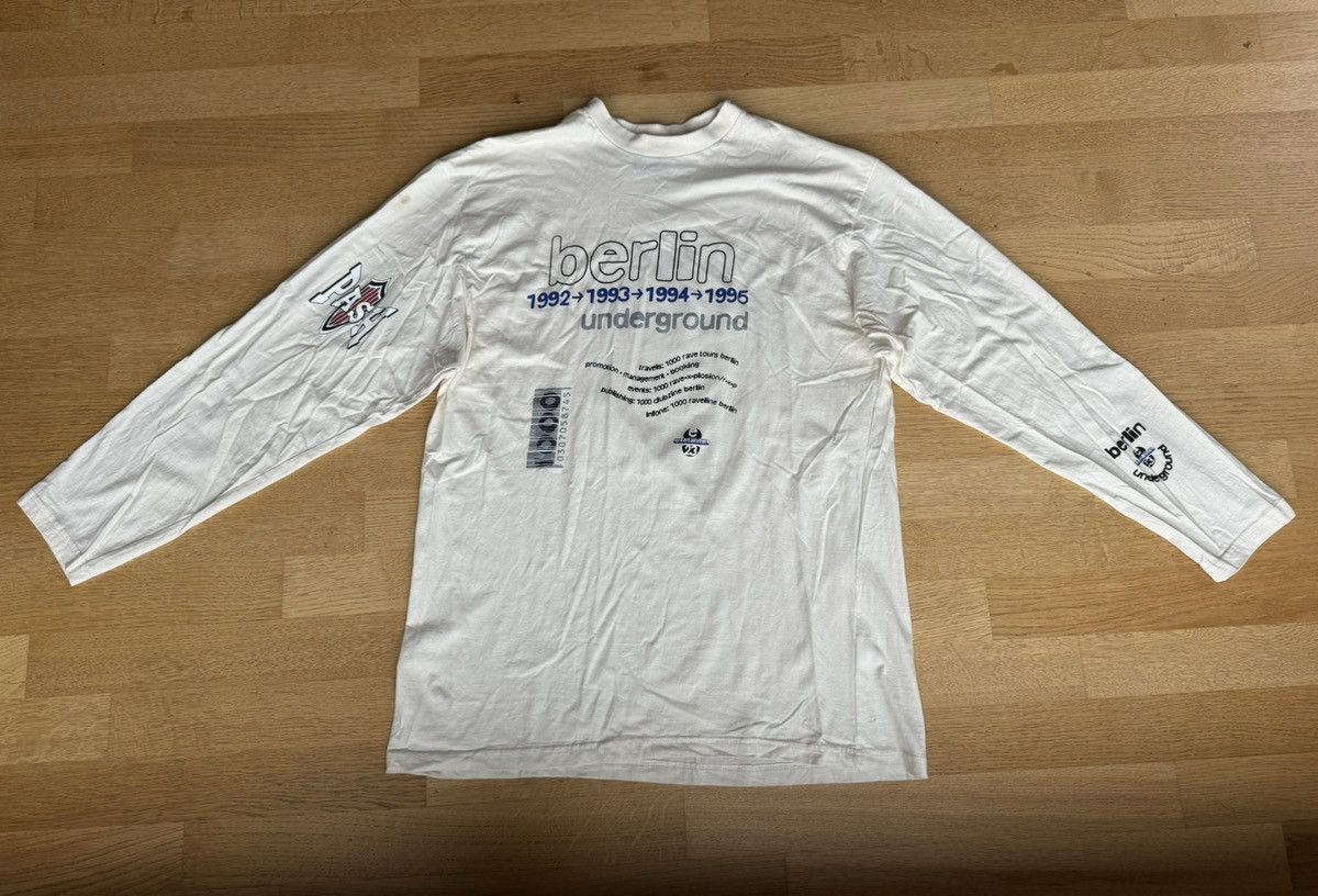 Vintage VTG 1995 PASH Berlin Underground Techno Longsleeve 1000 Size US L / EU 52-54 / 3 - 1 Thumbnail