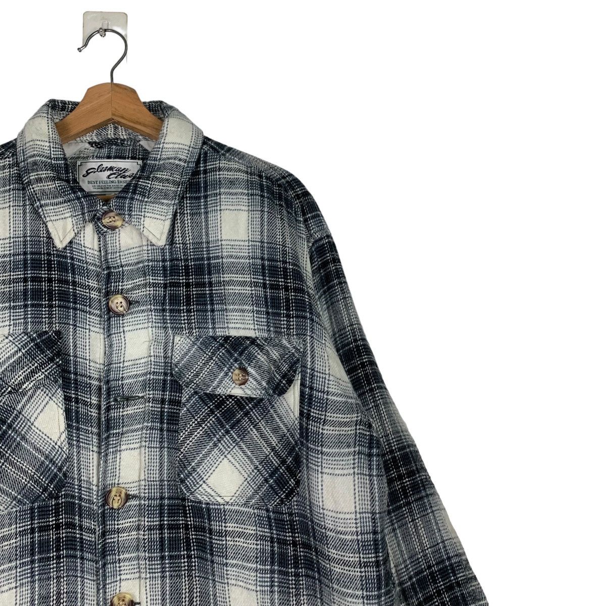 Flannel GLEEMAN CLUB Four Pocket Tartan Flannel Jacket #0560-C26 Size US L / EU 52-54 / 3 - 5 Thumbnail