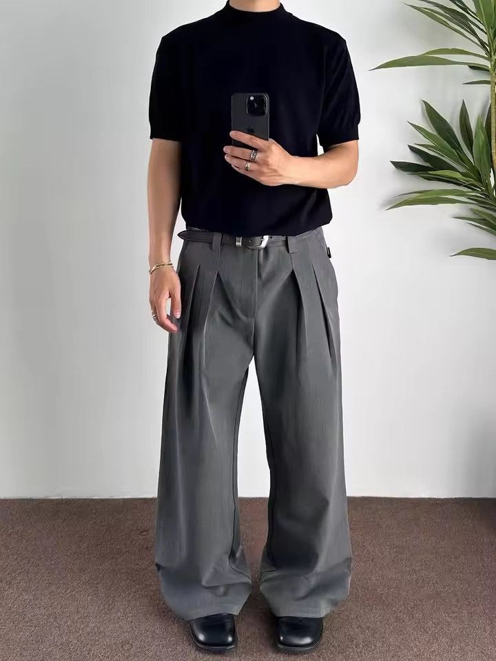 Japanese Brand Wide-Leg Trousers Size US 29 - 3 Thumbnail