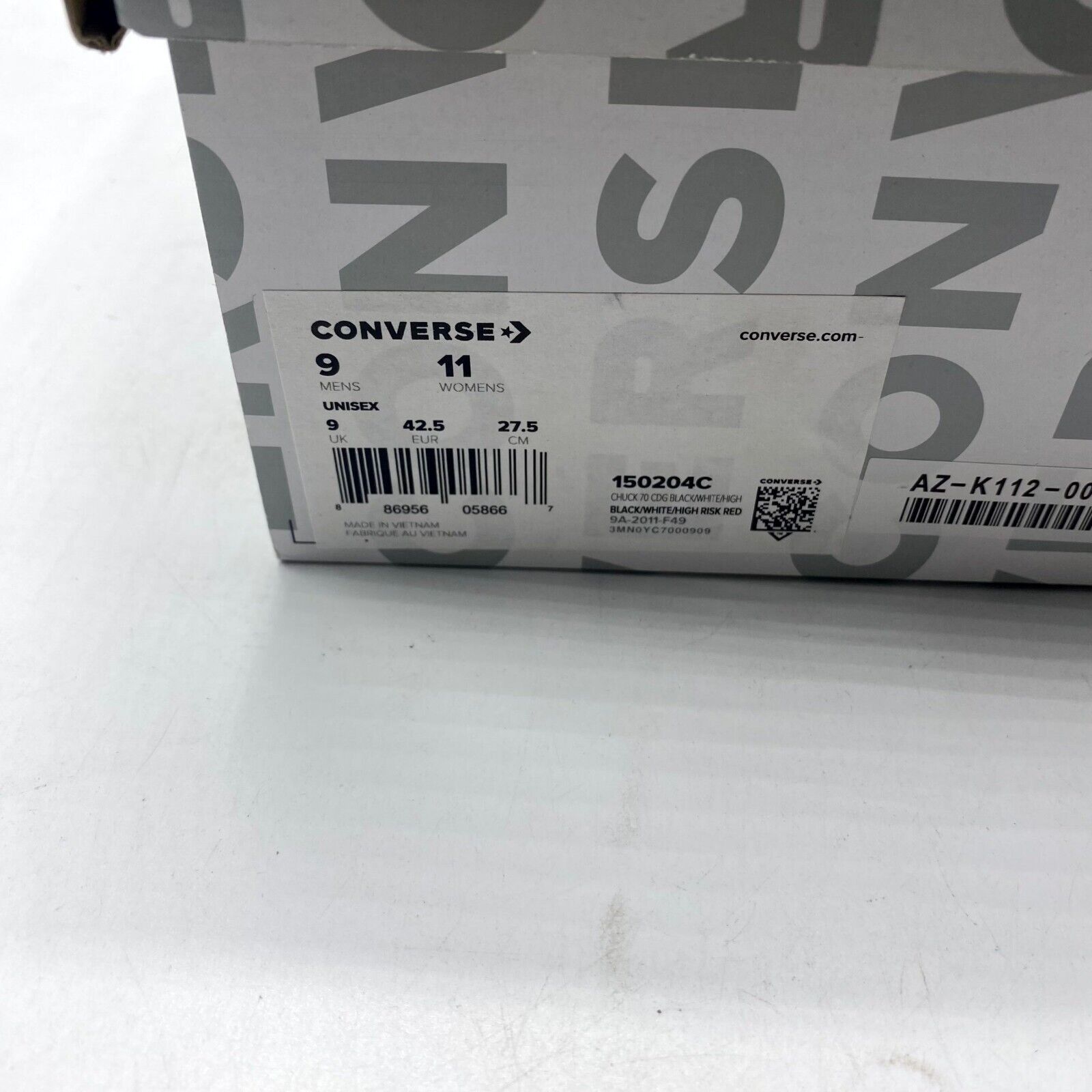 Converse NEW Converse Chuck 70 CDG Sneaker Black White 150204C Size US 9 / EU 42 - 9 Thumbnail