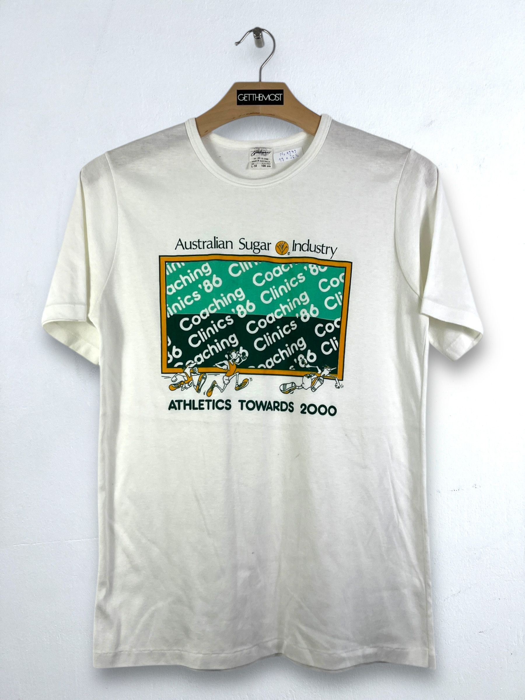 Vintage No.4979 VTG Australian Sugar Industry Promo Graphic Tee (YL) Size US XS / EU 42 / 0 - 1 Thumbnail