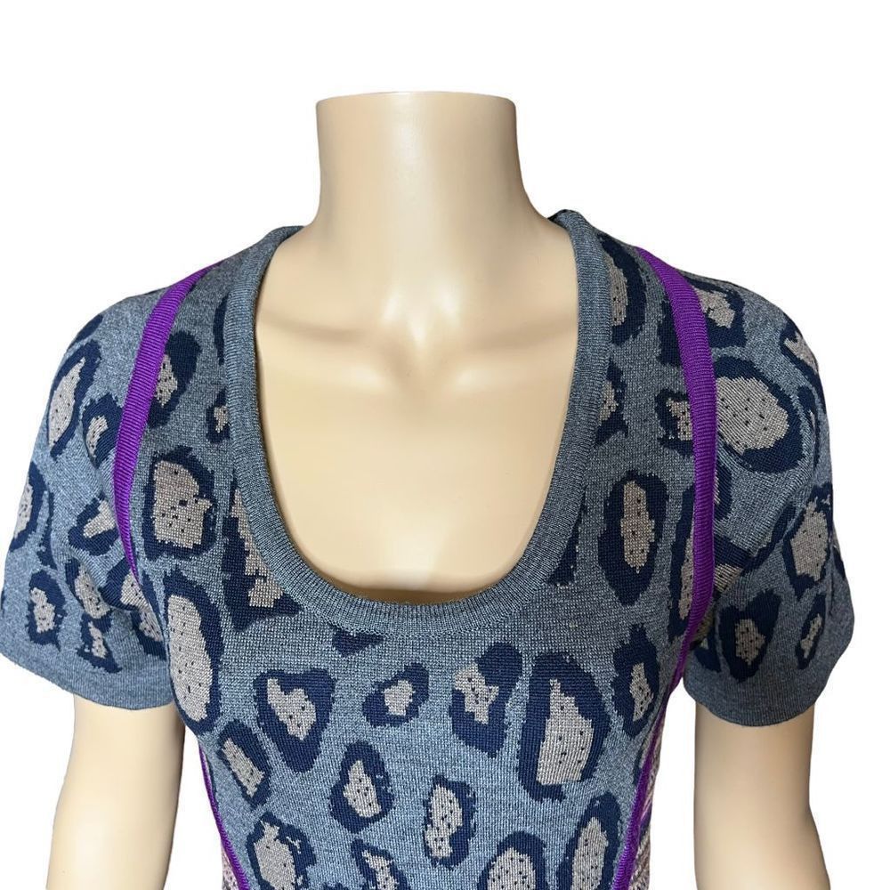 Yigal Azrouel Cut25 by Yigal Azrouel Animal Print bodycon wool dress XS NWT Size XS / US 0-2 / IT 36-38 - 3 Thumbnail