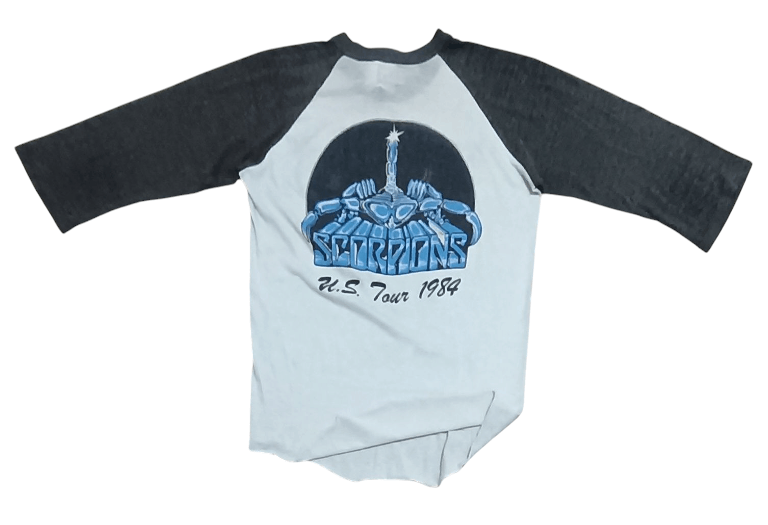 Band Tees CRAZY VINTAGE 1984 SCORPIONS US TOUR 3Q SHIRT Size US S / EU 44-46 / 1 - 2 Thumbnail