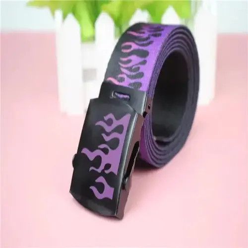 Japanese Brand Flame Print Belt Size ONE SIZE - 1 Thumbnail