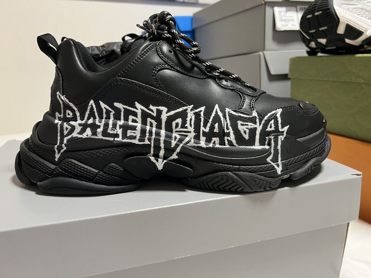 Balenciaga Balenciaga DIY Metal Black Triple S Size US 12 / EU 45 - 1 Thumbnail