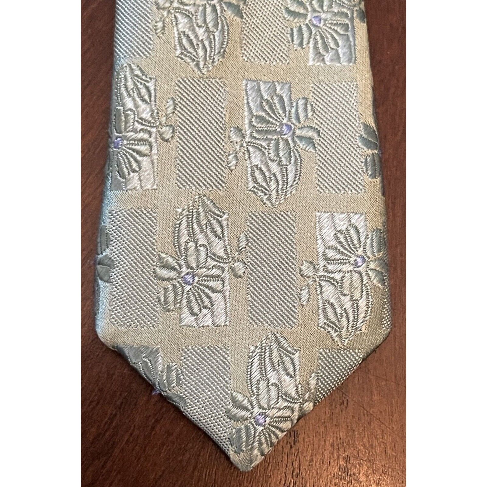 Club Room Club Room Green 100% Silk Men’s Neck Tie Made In China Size ONE SIZE - 6 Thumbnail