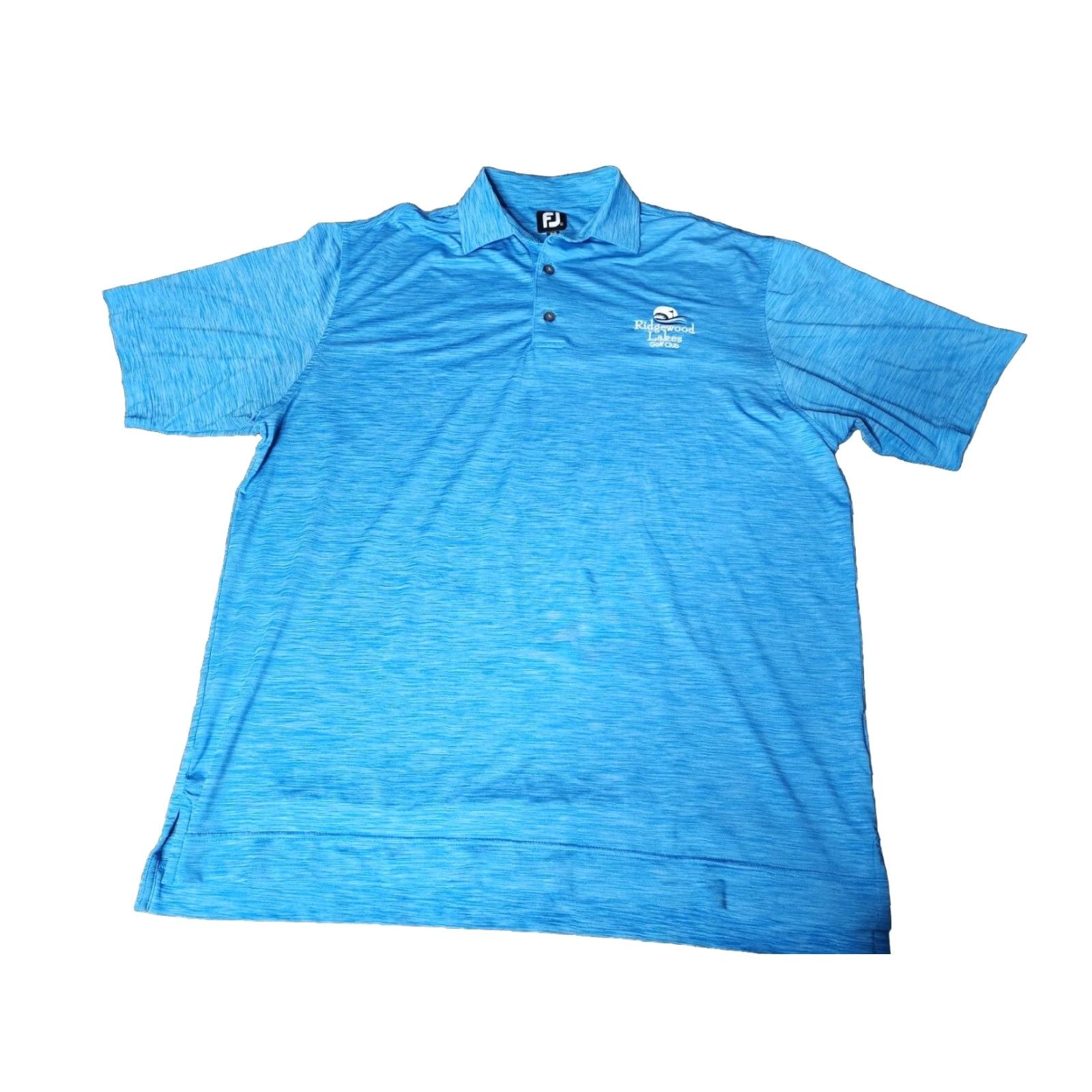 Footjoy FootJoy Polo Shirt Mens L Short Sleeve Blue Ridgewood Lakes Golf Club FJ Size US L / EU 52-54 / 3 - 2 Thumbnail