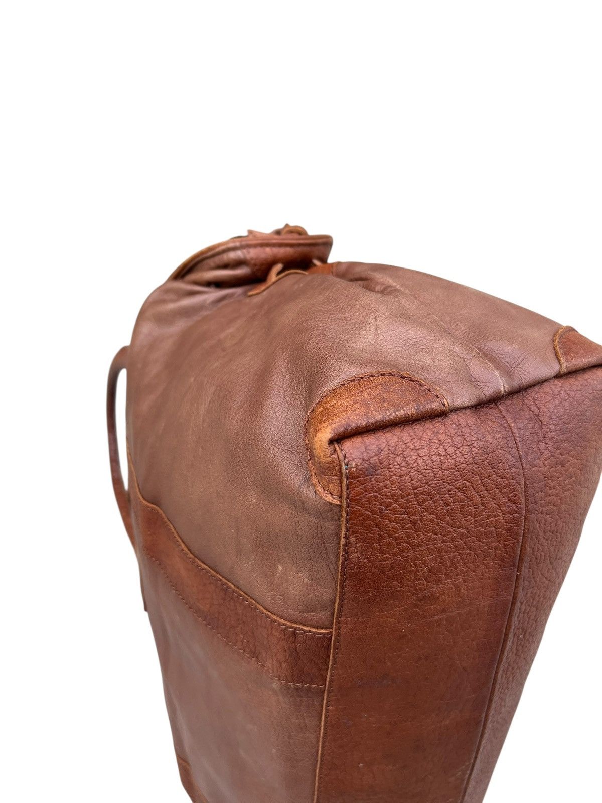 Leather Ibiza Japan Patina Brown Leather Weekend Bag Size ONE SIZE - 16 Thumbnail