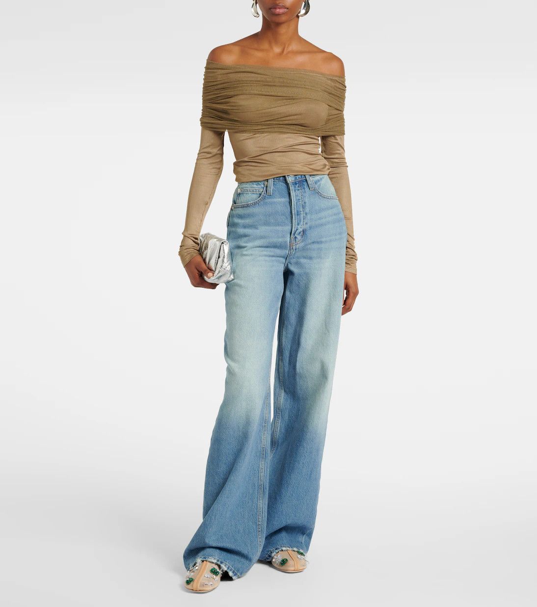 Christopher Esber Sonora Veiled Long Sleeve Top Size XS / US 0-2 / IT 36-38 - 1 Thumbnail