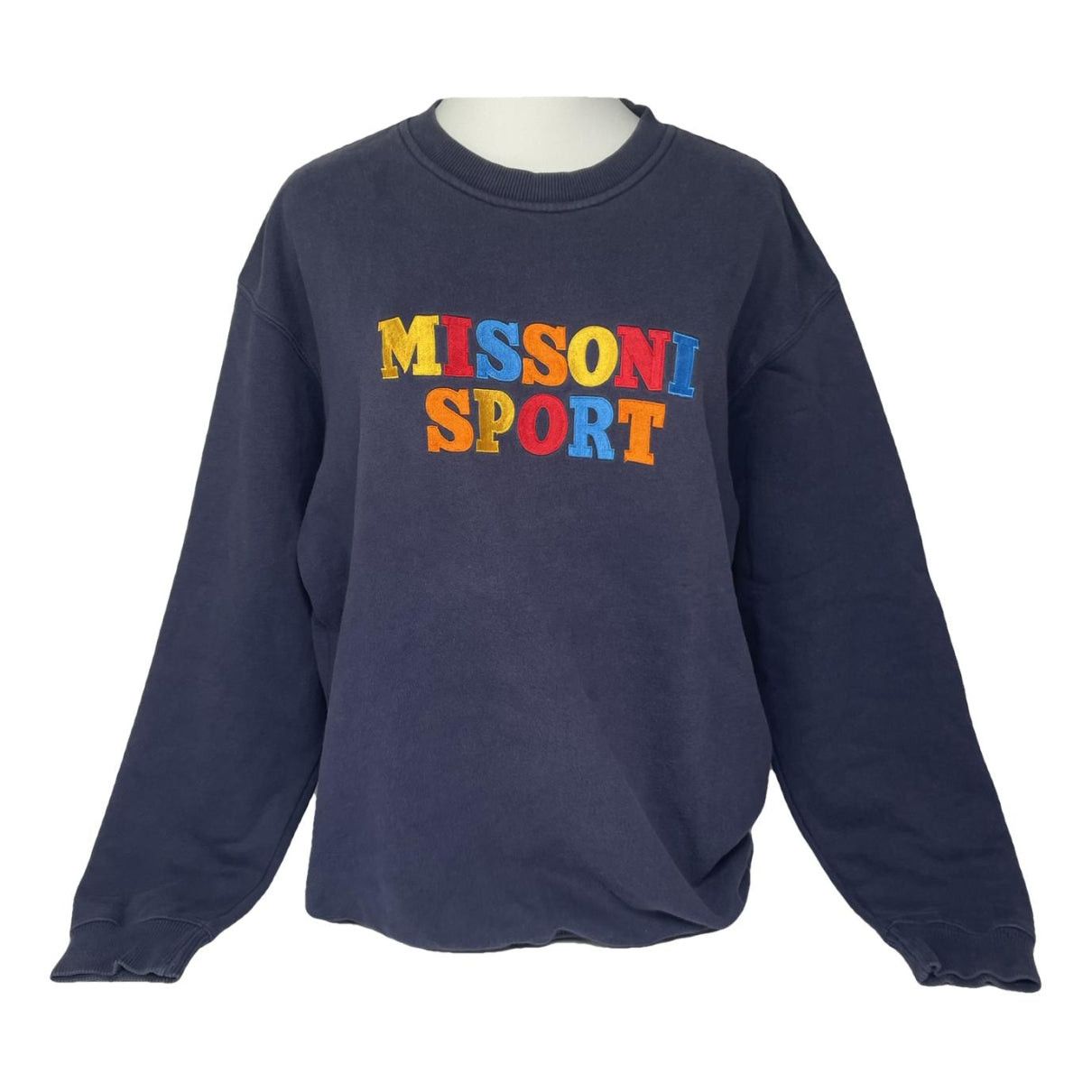 Missoni Navy Cotton Knitwear & Sweatshirt Size L / US 10 / IT 46 - 1 Thumbnail