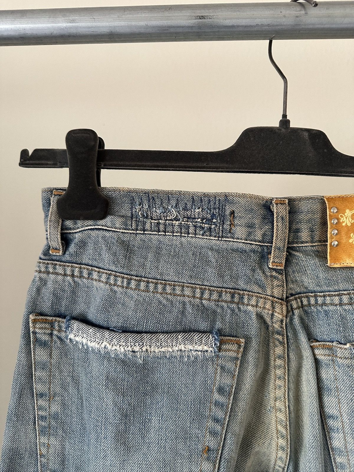 Roberto Cavalli 2000s Roberto Cavalli Washed Distressed Jeans Size US 27 - 12 Thumbnail