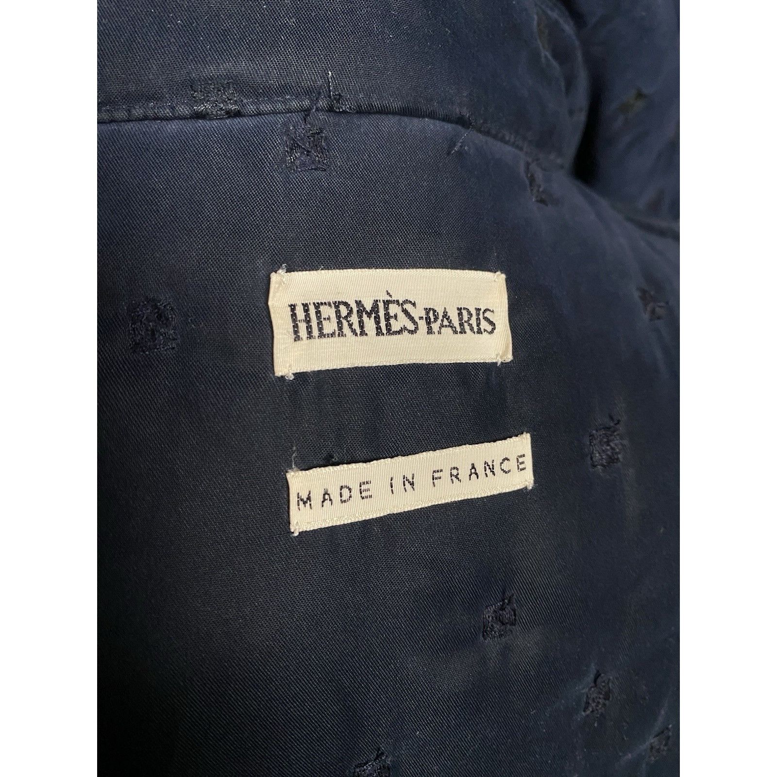 Hermes Hermes by Maison Margiela Women's Blue Quilted Jacket Size 4 Size S / US 4 / IT 40 - 9 Thumbnail