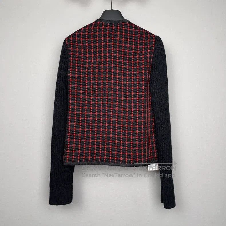 Miu Miu Miu Miu 38 Ladies' Crewneck Plaid Cardigan Jacket Size M / US 6-8 / IT 42-44 - 3 Thumbnail