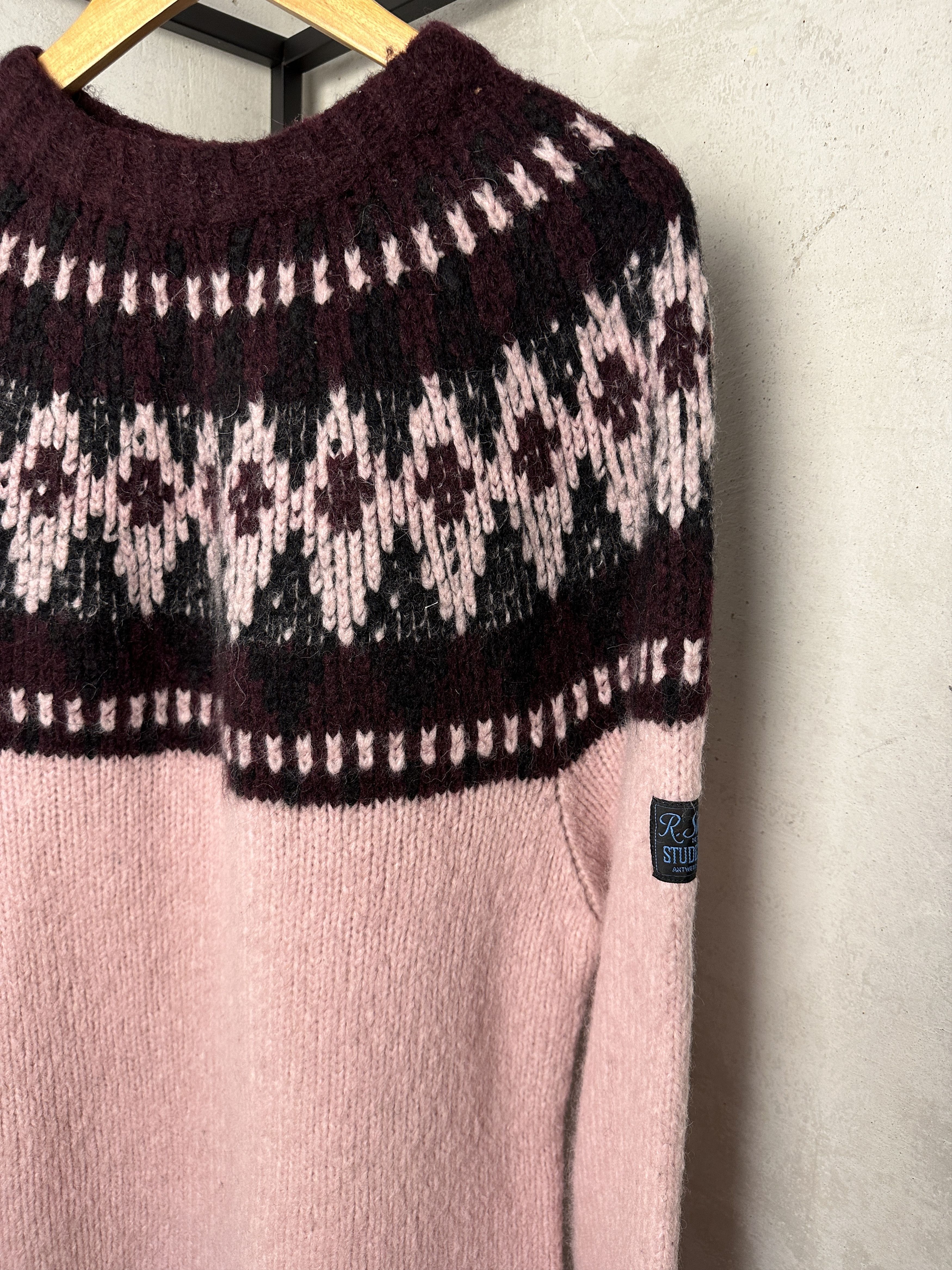 Raf Simons Raf Simons FW21 Pink Wool Sweater Size US M / EU 48-50 / 2 - 2 Thumbnail