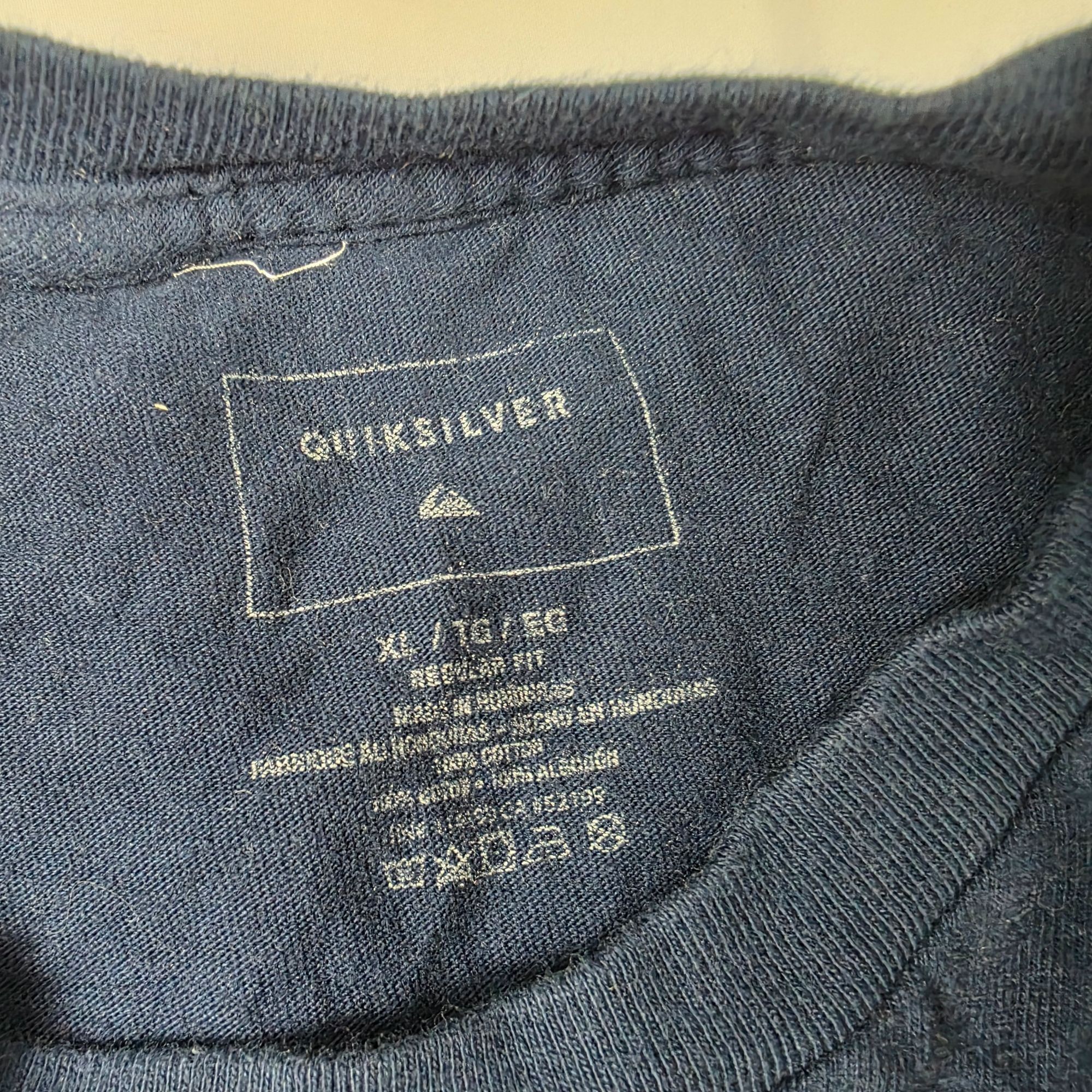 Quiksilver Quiksilver Mens Size XL Blue Shirt Surf Logo Outdoors Short Size US XL / EU 56 / 4 - 4 Thumbnail