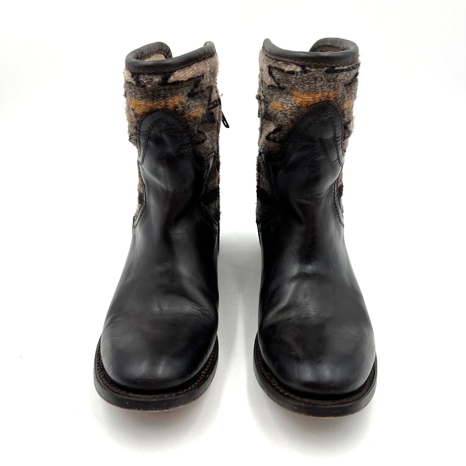 Other × Steve Madden Freebird By Steven Shine Boots Dark Brown Ankle Boots Size US 7 / IT 37 - 2 Thumbnail