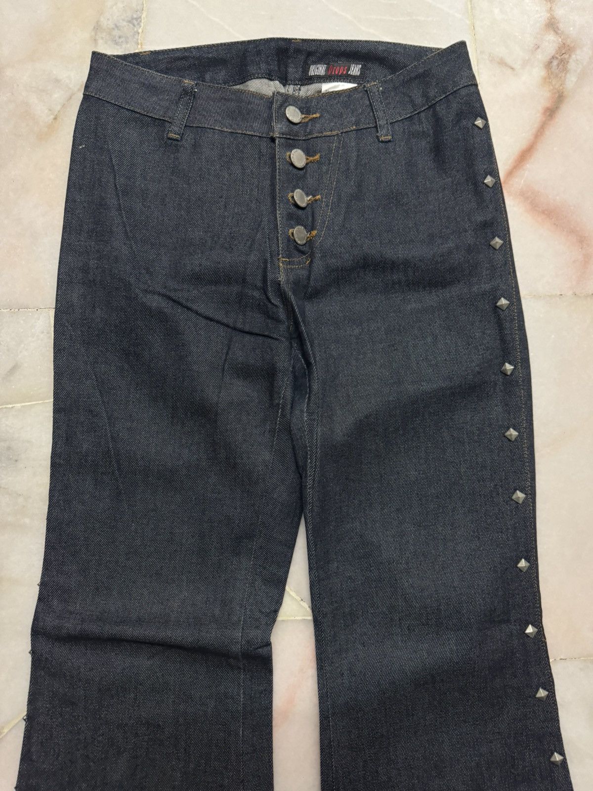 Seditionaries 💥PUNK💥MAISON MARGIELA STUDDED BELL BOTTOM BY JAPANESE INDIGO Size US 26 / EU 42 - 3 Thumbnail
