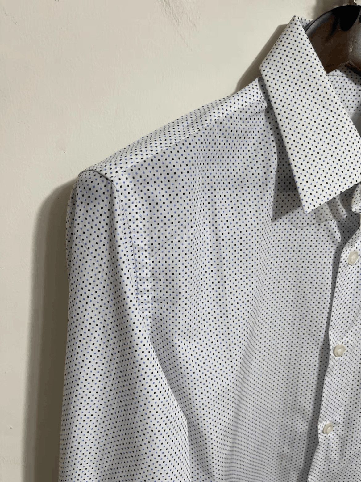 Prada Sz 40 Prada Square Dots Shirt Size US L / EU 52-54 / 3 - 4 Thumbnail