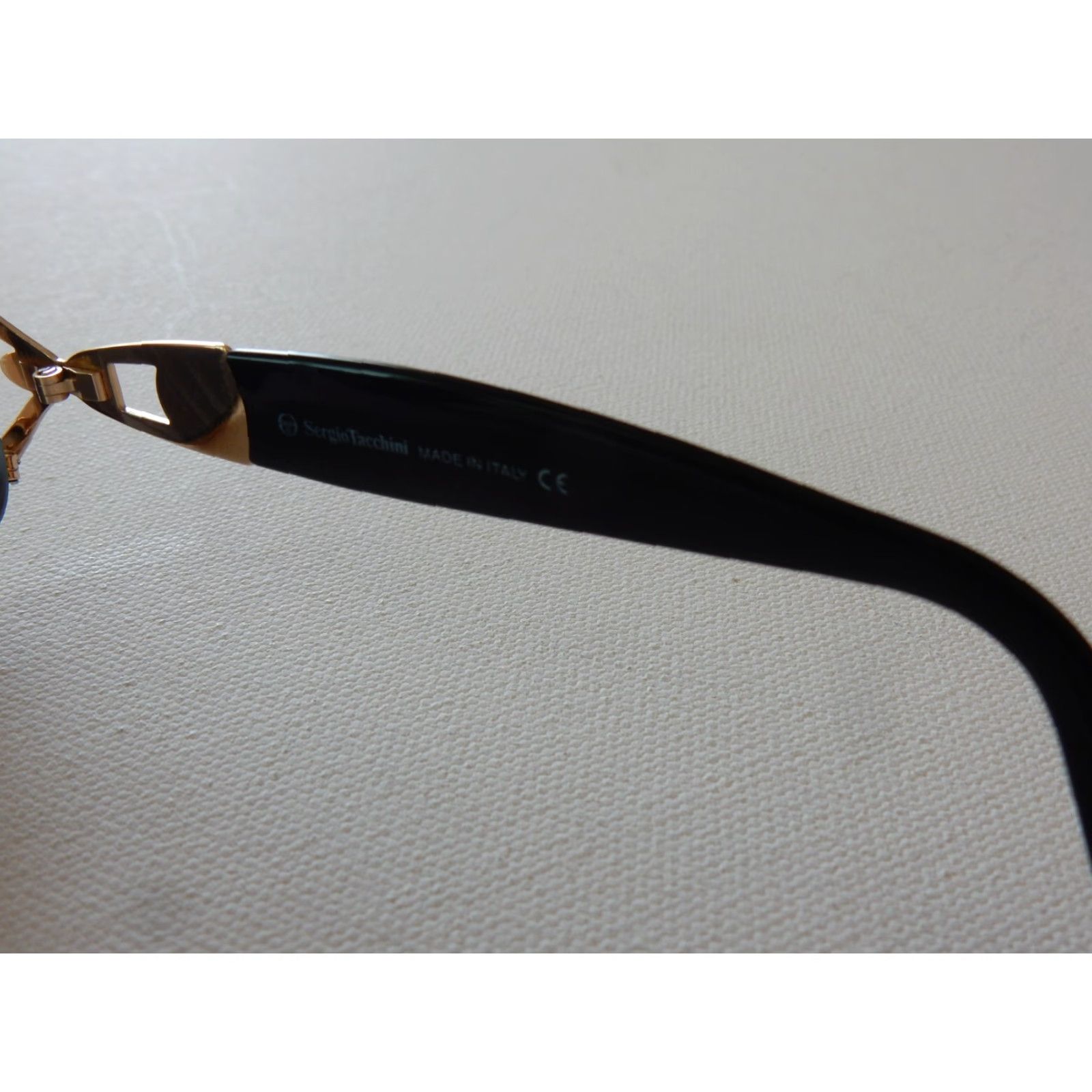 Sergio Tacchini VINTAGE Sergio Tacchini Sunglasses Frames Only Women Adult One Size Black & Gold Clear Prescription Size ONE SIZE - 6 Thumbnail