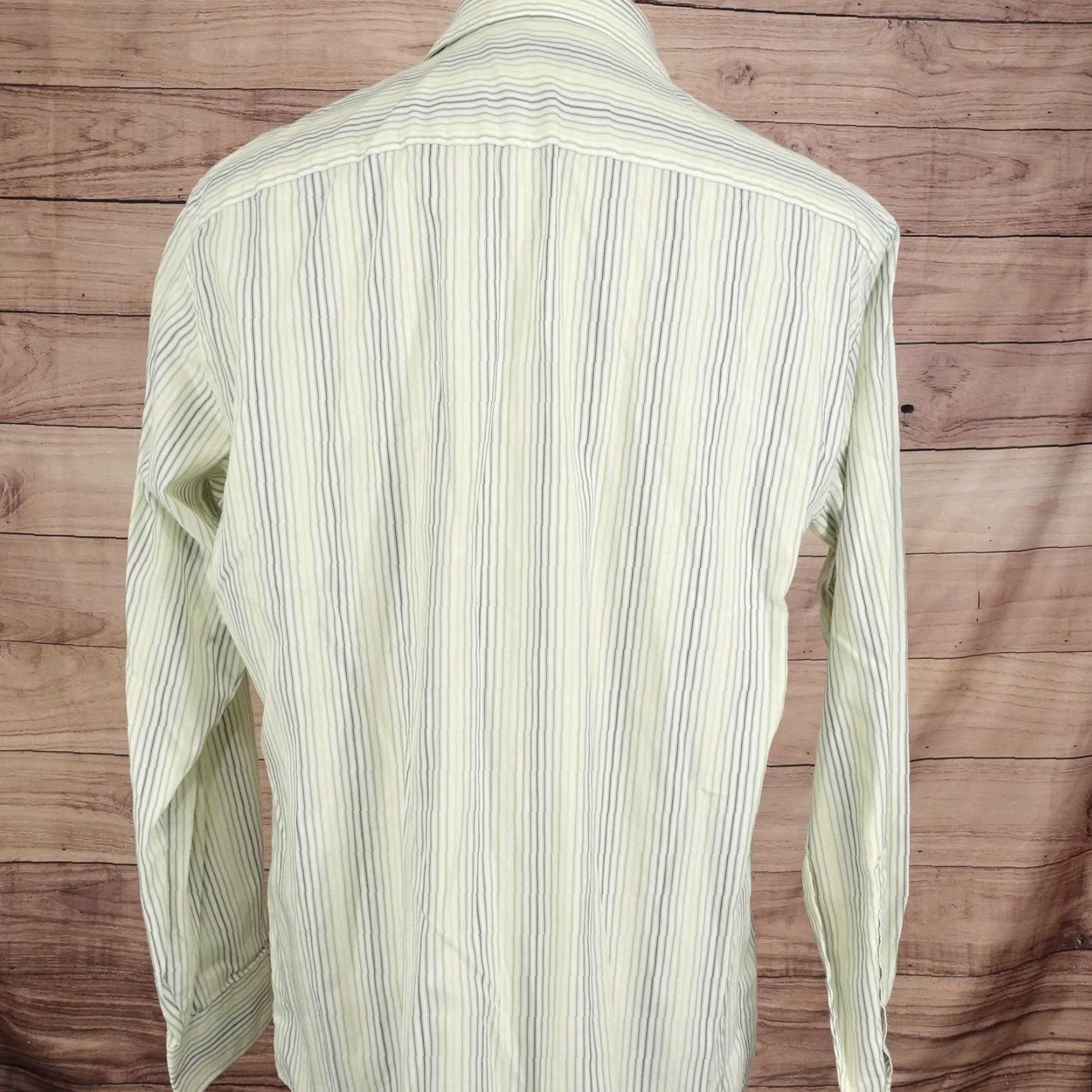Van Heusen Van Heusen Studio Shirt Mens 16.5 Stripe Button Up White Slim Fit Dress Shirt Size US L / EU 52-54 / 3 - 5 Thumbnail