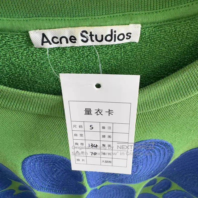 Acne Studios Acne Studios Green Logo Hoodie Size US S / EU 44-46 / 1 - 4 Thumbnail