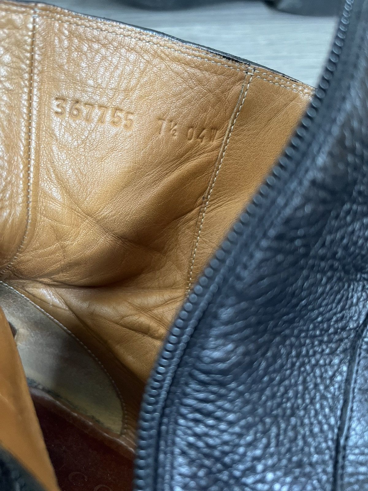 Gucci Gucci pebble grain leather Chelsea zipper ankle boots Size US 8.5 / EU 41-42 - 12 Thumbnail