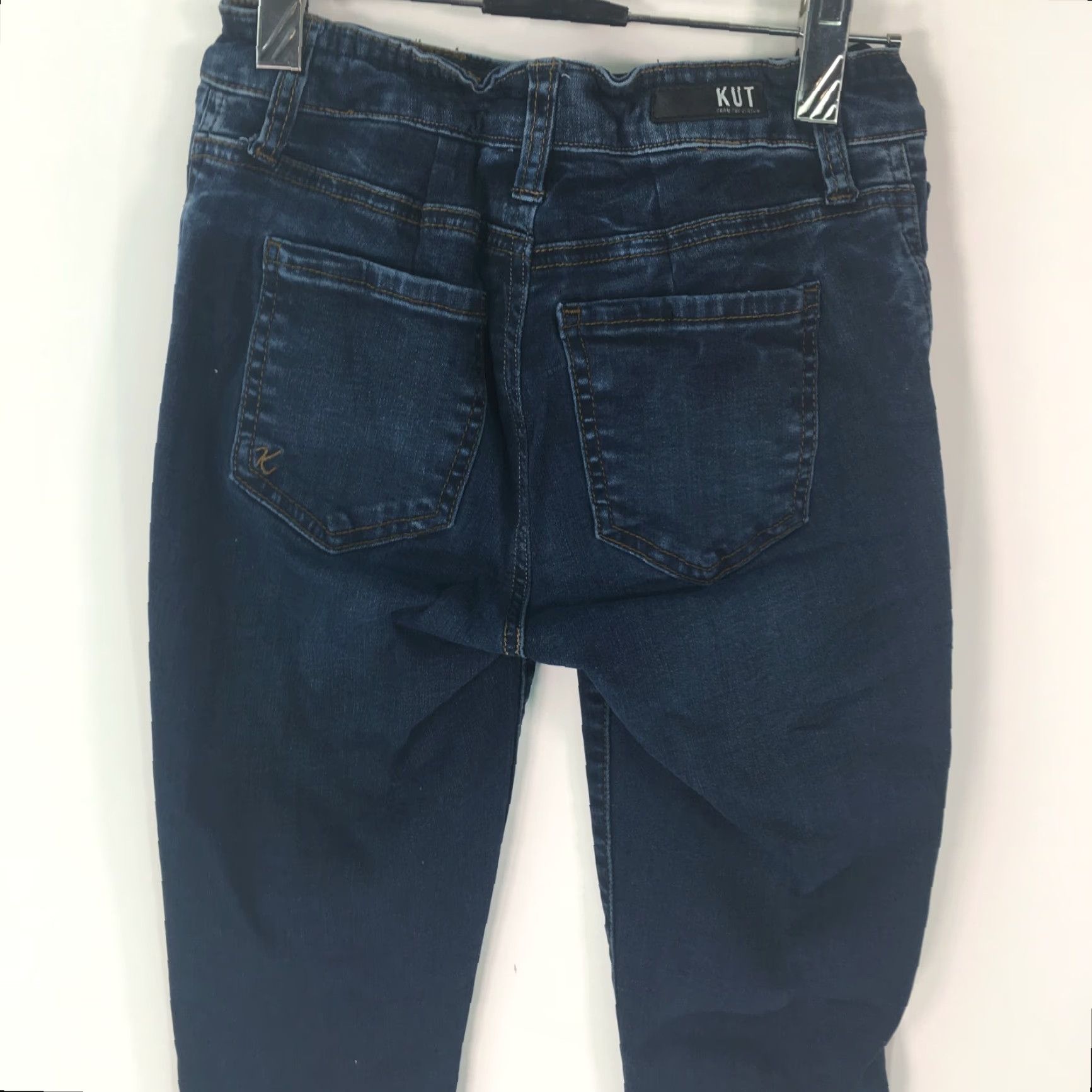 Vintage KUT from the Kloth Jeans Womens Size 0 Skinny Blue Denim 26X27 Size 25" / US 0 / IT 36 - 5 Thumbnail