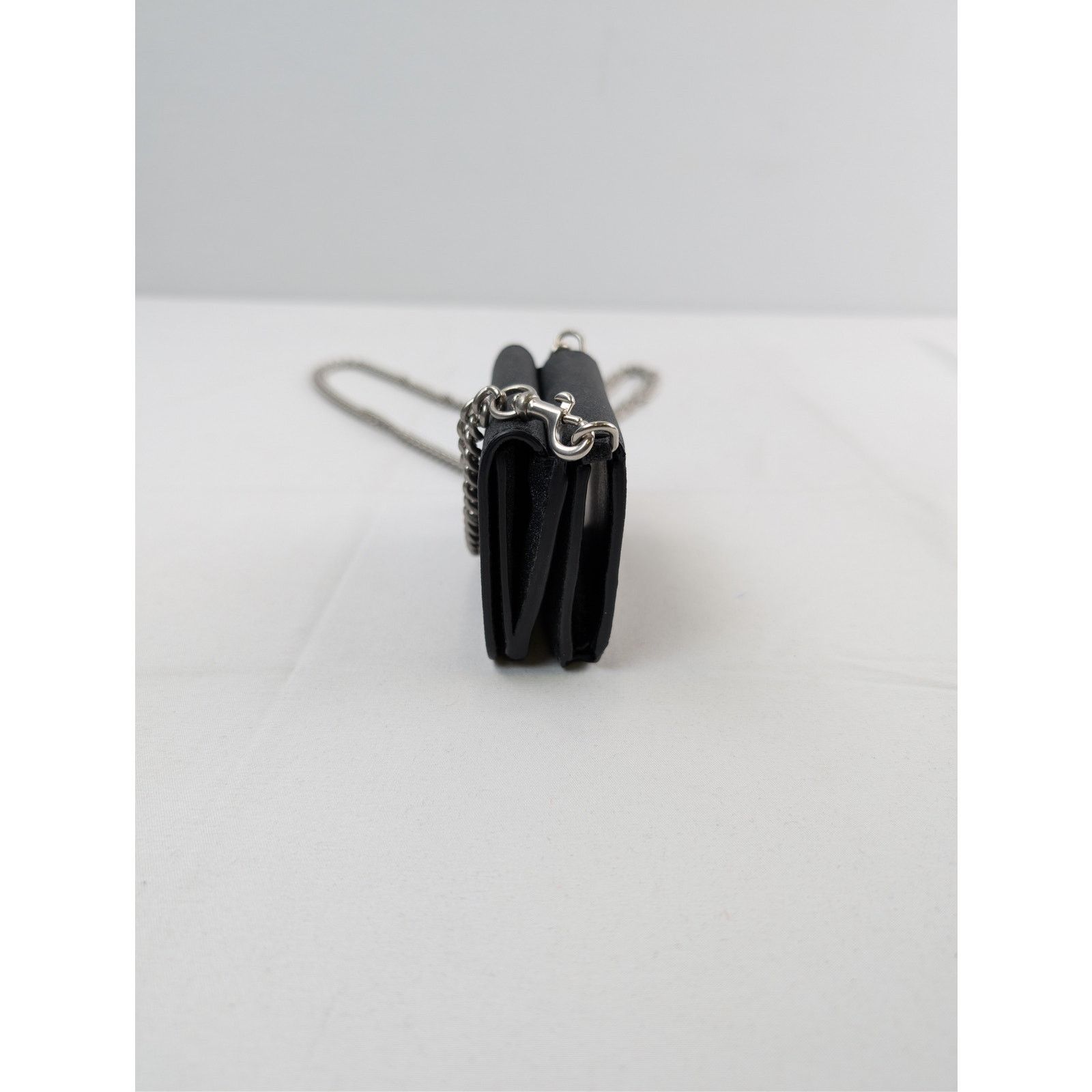 Balenciaga o1rshd1 Women's SMLG Sparkling Mini Wallet on Chain in Black Size ONE SIZE - 3 Thumbnail