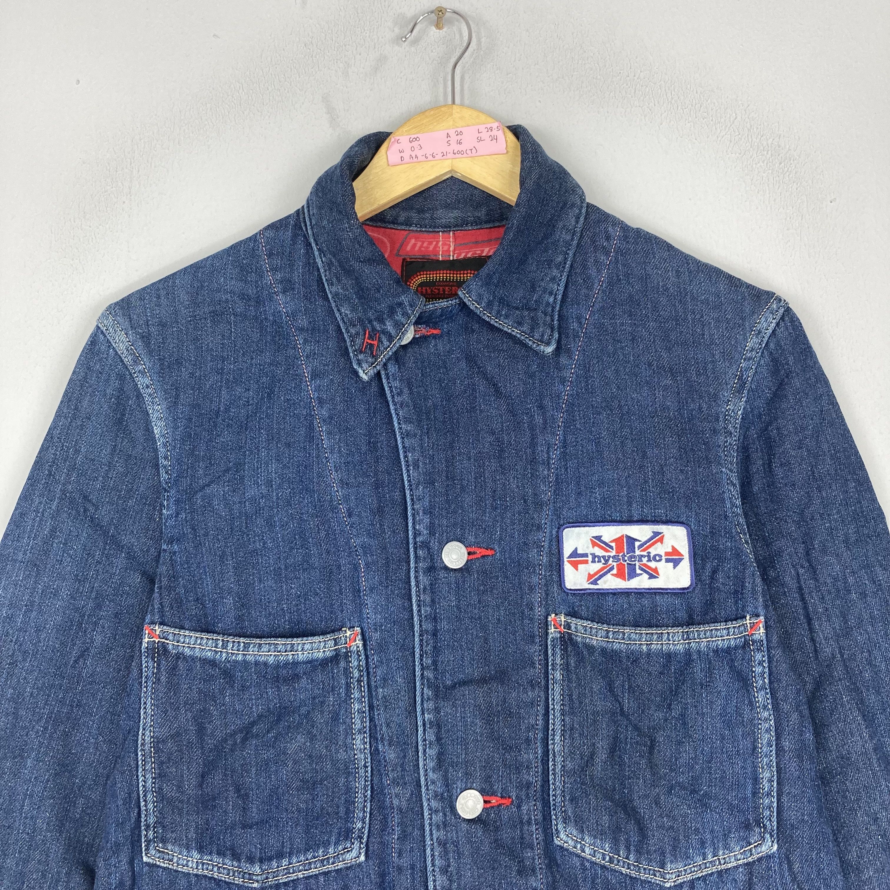 Hysteric Glamour Vintage HYSTERIC GLAMOUR Japanese Blue Denim Chore Jacket Size US L / EU 52-54 / 3 - 2 Thumbnail