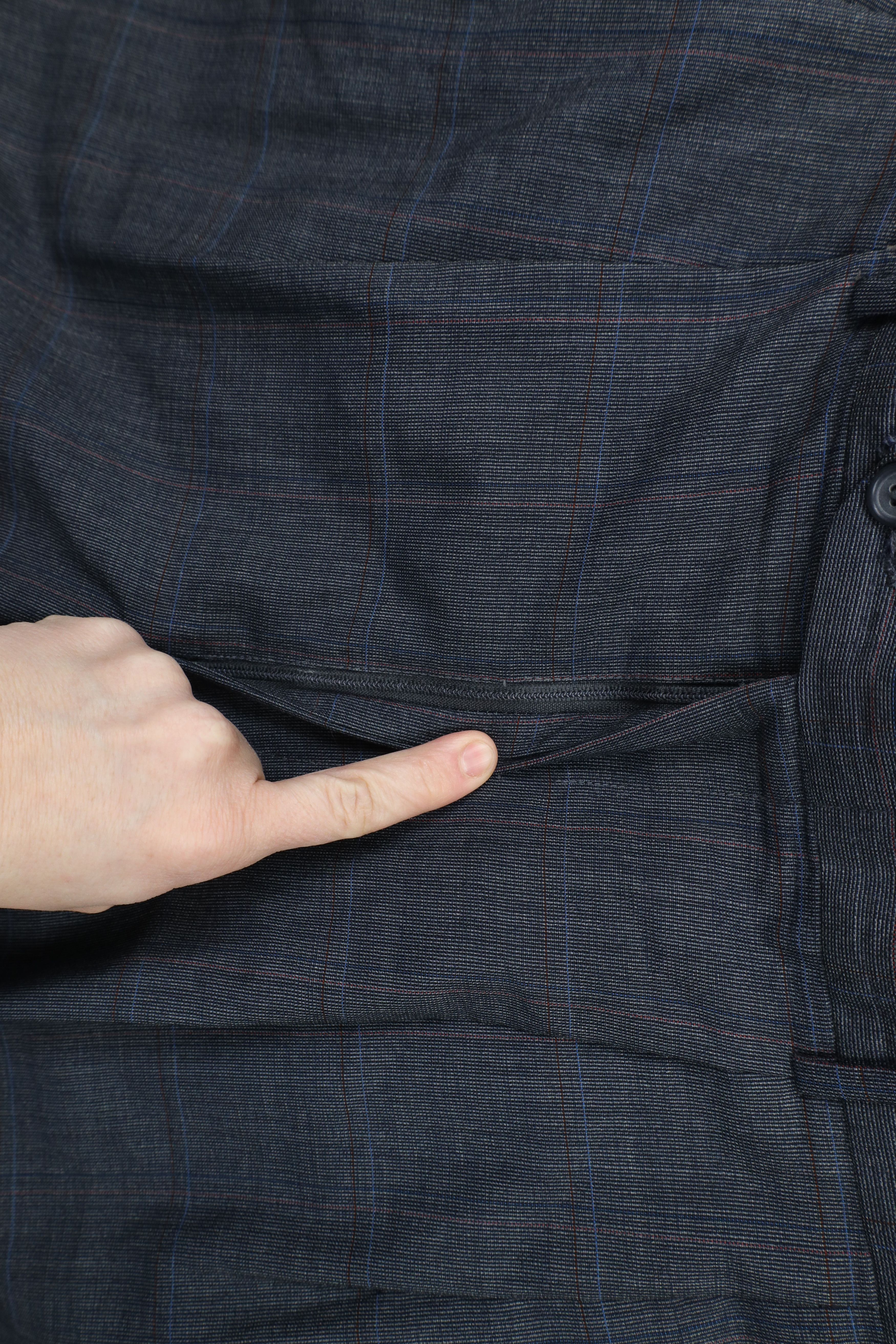 Vintage Vintage 70s Streetwear Cuffed Wide Leg Chino Pants Plaid Size US 34 / EU 50 - 6 Thumbnail