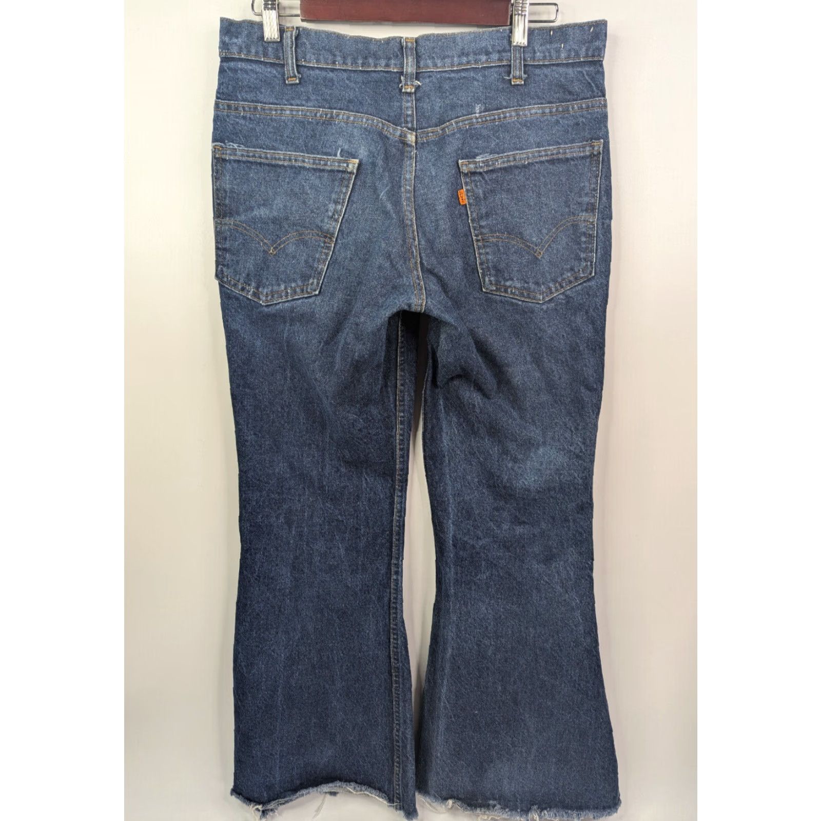 Levi's VINTAGE Levi's 684 Jeans Bell Bottoms 34x31 Denim Blue 70s Retro Bohemian Hippie Western USA Mens Bell Bottoms Size US 34 / EU 50 - 6 Thumbnail