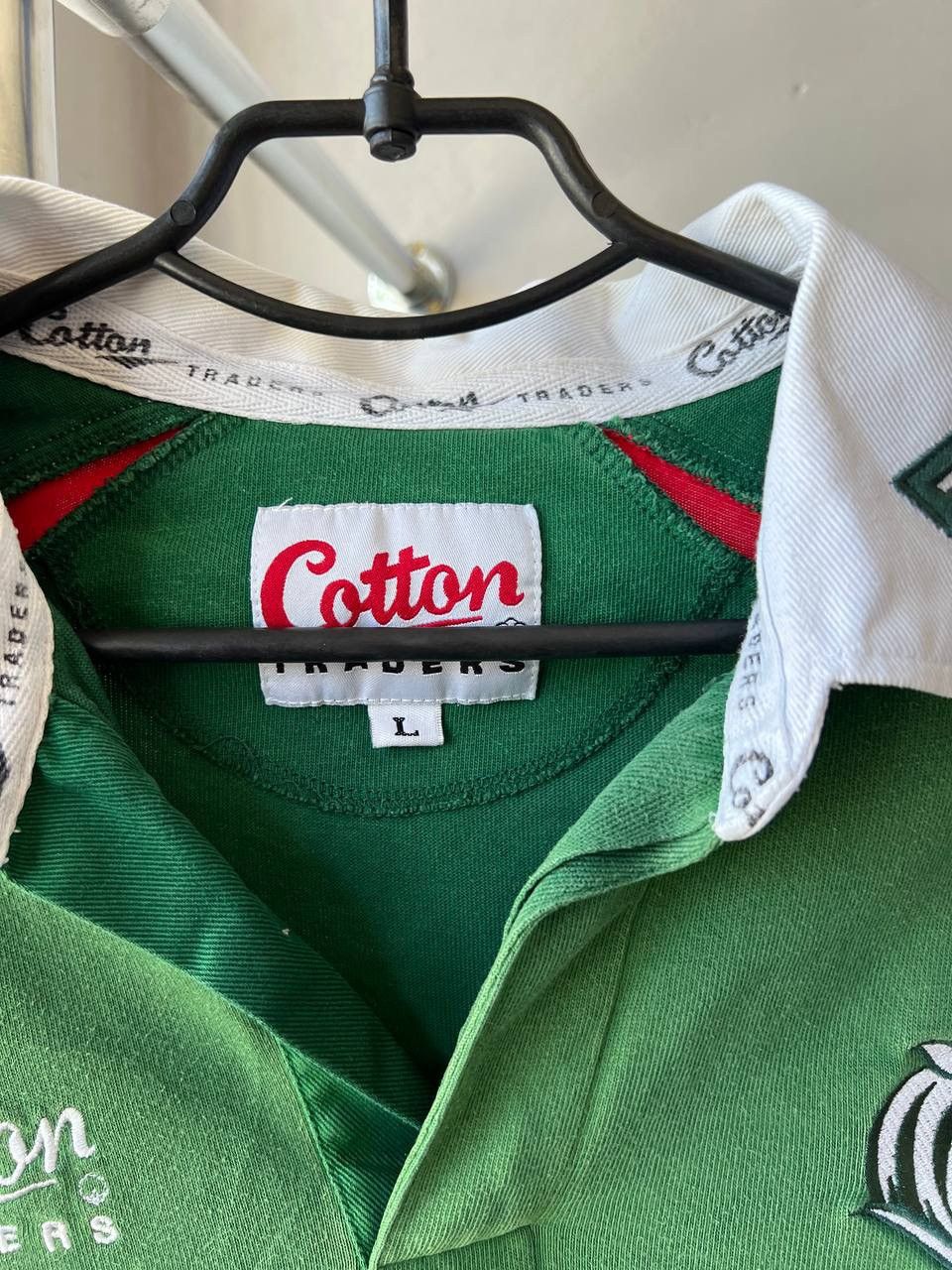 Vintage 2003/4 LEICESTER TIGERS HOME RUGBY SHIRT COTTON TRADERS SZ L Size US L / EU 52-54 / 3 - 7 Thumbnail