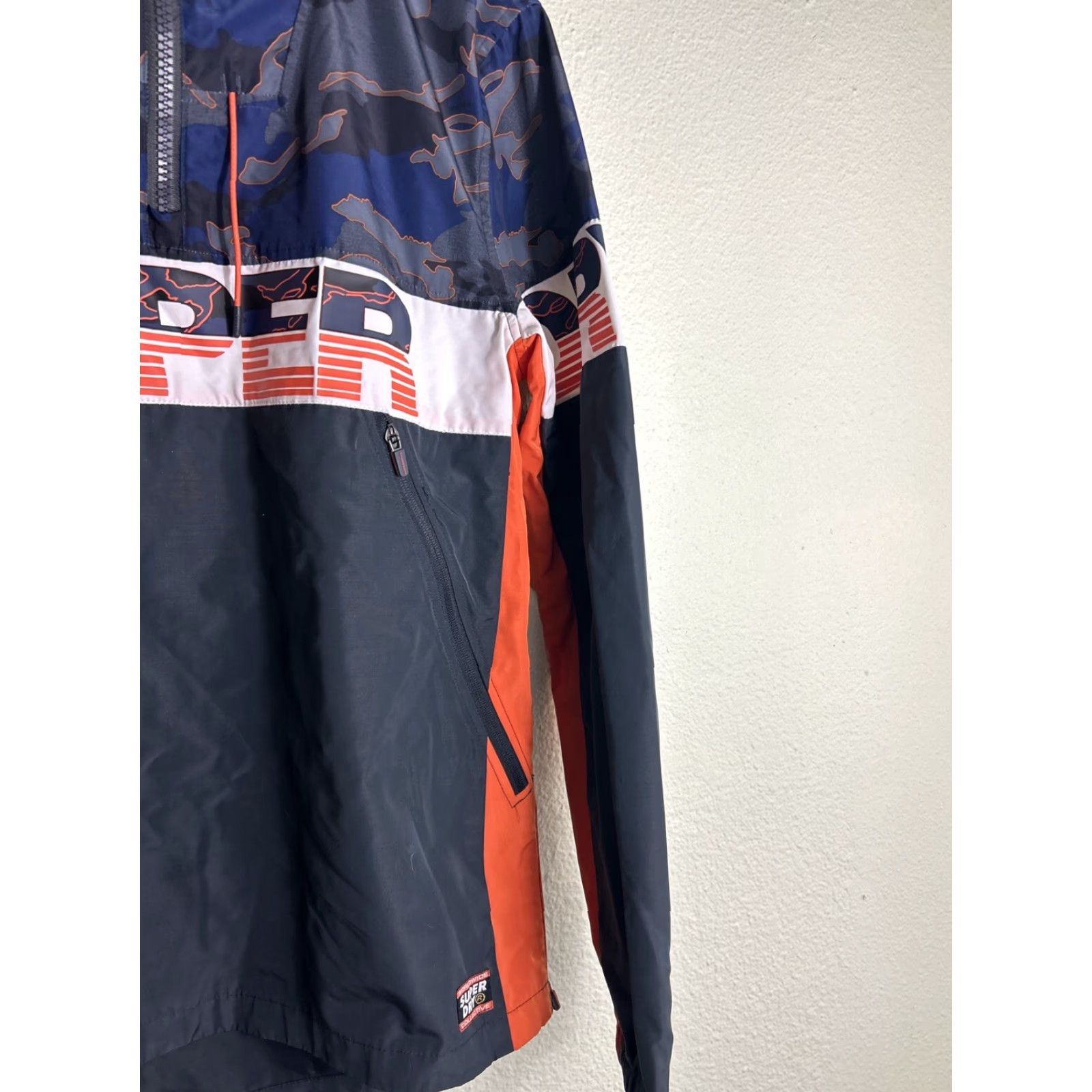 Superdry Superdry Ryley Overhead Jacket 1/4 Zip Lightweight Blue Camo Medium Smart Casual Size US M / EU 48-50 / 2 - 4 Thumbnail