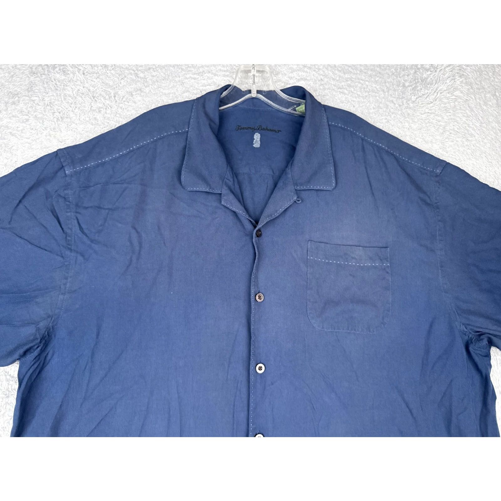Tommy Bahama Tommy Bahama Shirt Men 2XL Blue 100% Silk Button Up Hawaiian Camp Size US XXL / EU 58 / 5 - 4 Thumbnail