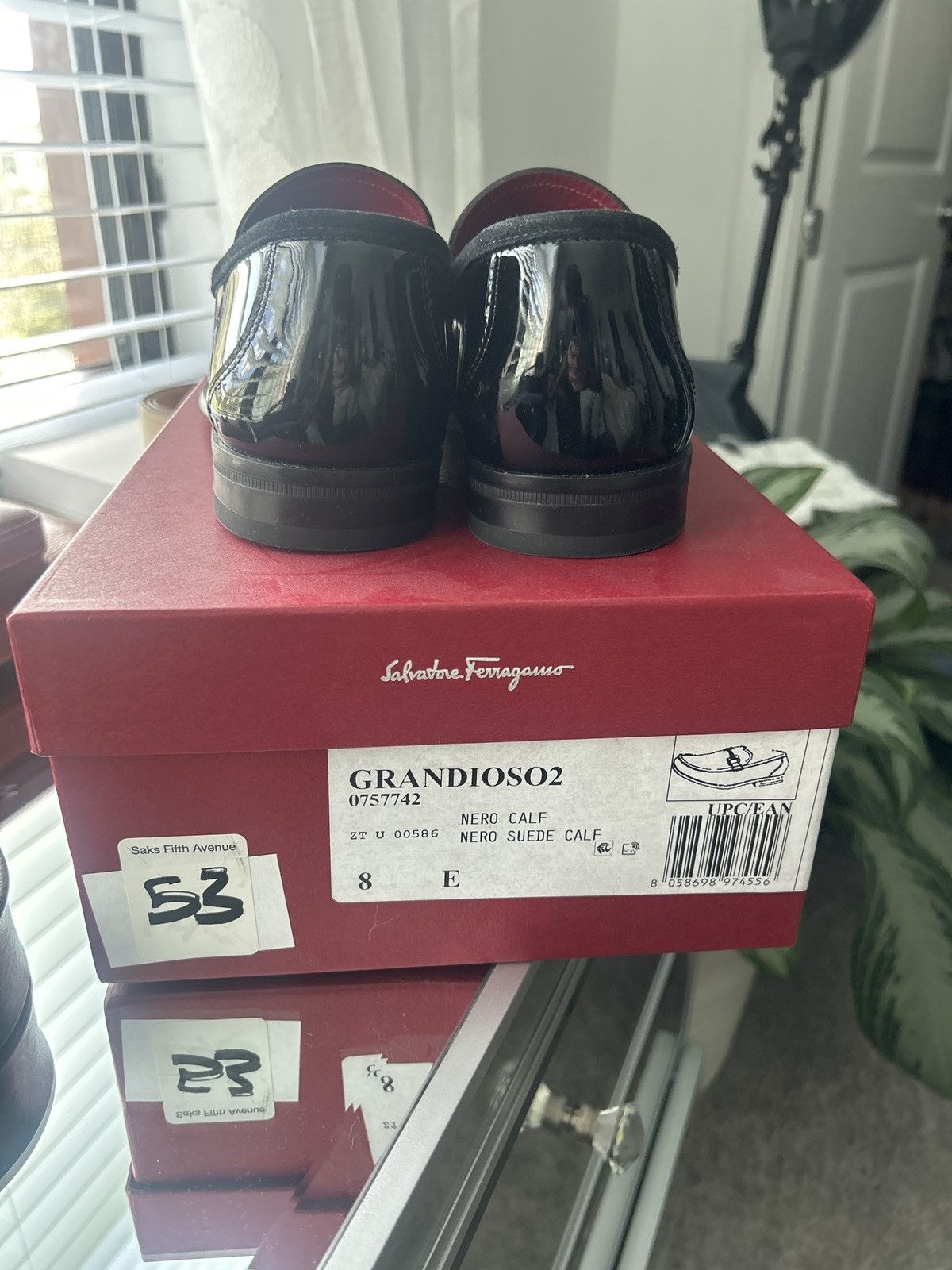 Salvatore Ferragamo Salvatore Ferragamo Grazioso 2 Patent Leather Loafers Size US 8 / EU 41 - 7 Thumbnail