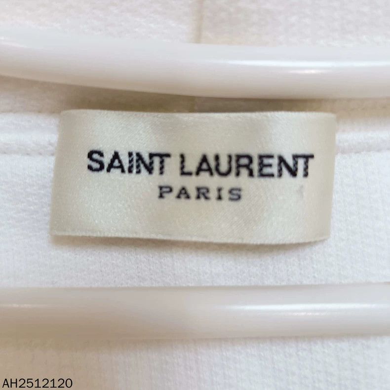 Saint Laurent Paris SS23logo printed kangaroo pocket hoodie