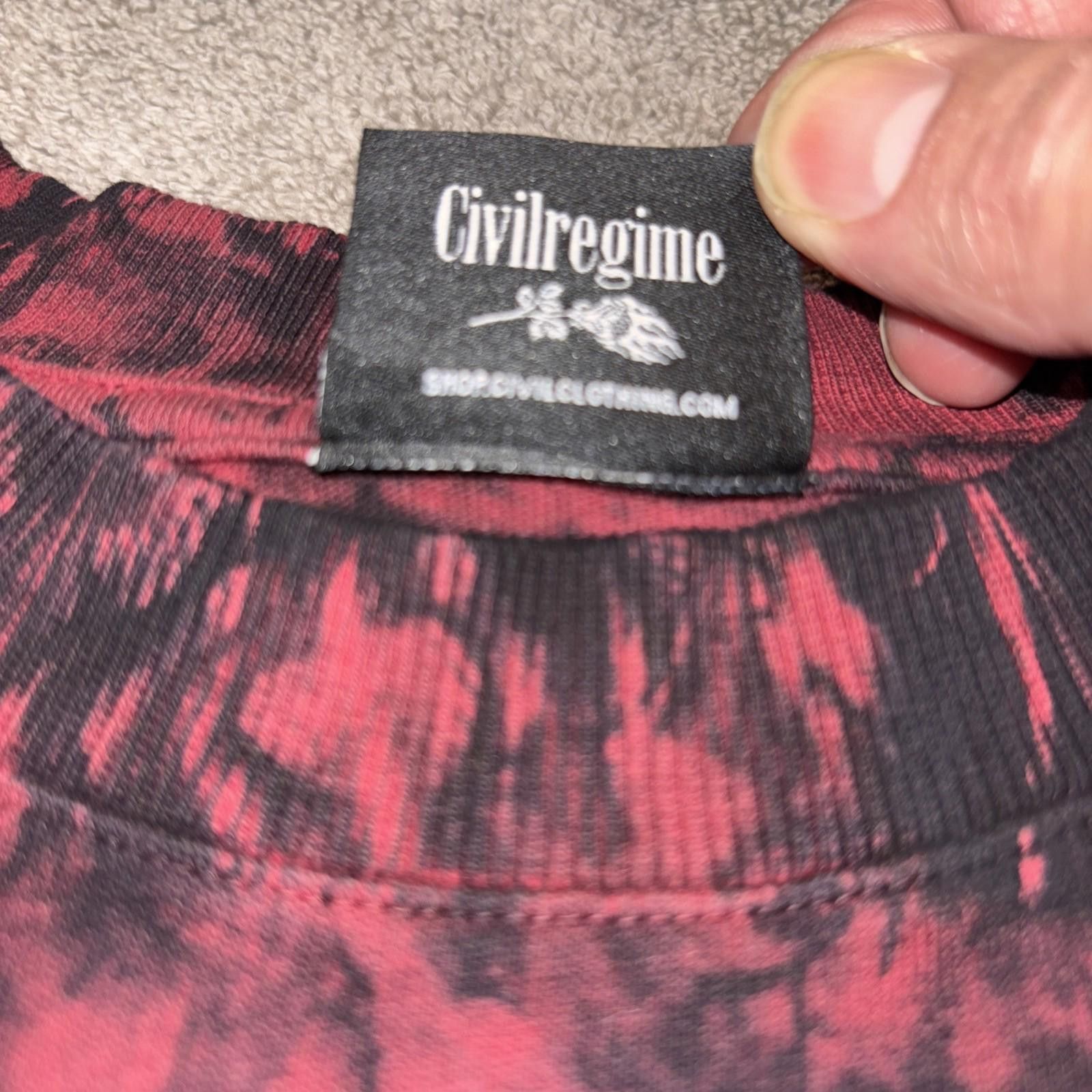 Civil Regime NWT Civil Regime x Death Note Oversized Lava Wash Tee Large Size US L / EU 52-54 / 3 - 6 Thumbnail
