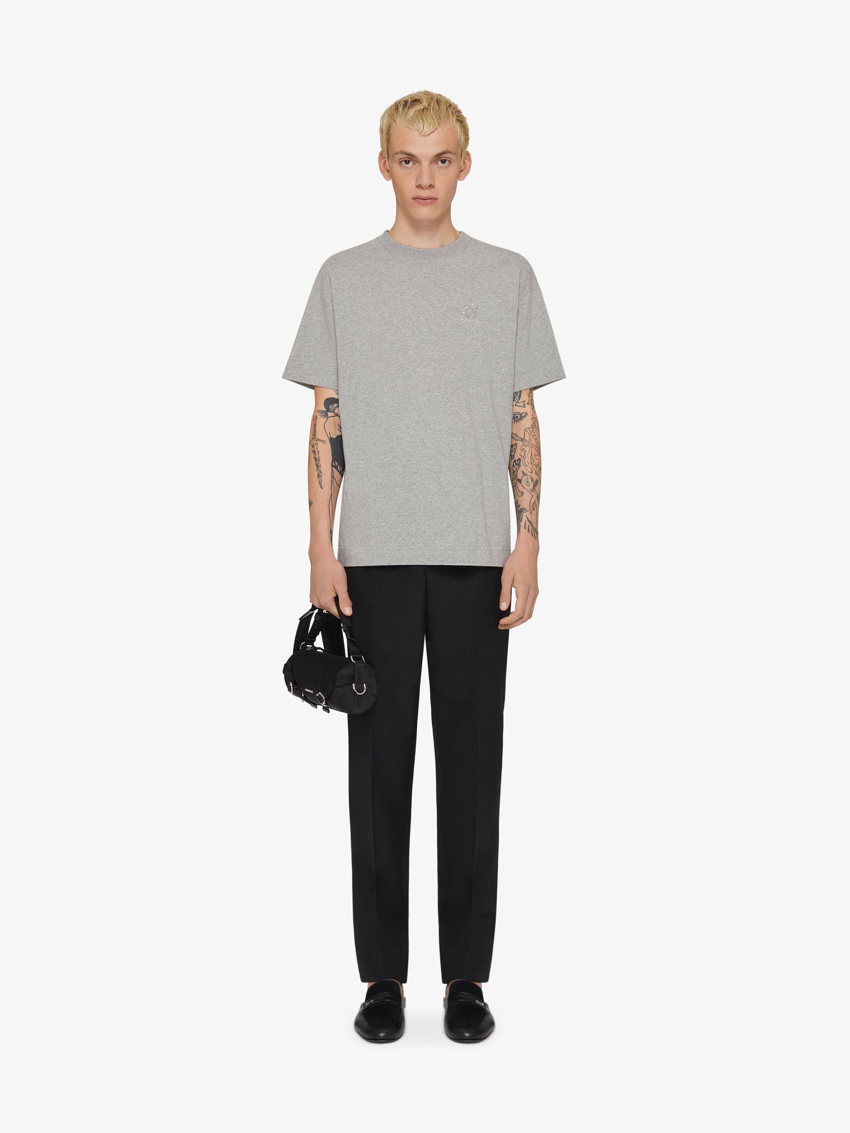 Givenchy oc11z0725 T-Shirt in Light Grey Melange Size US M / EU 48-50 / 2 - 2 Thumbnail