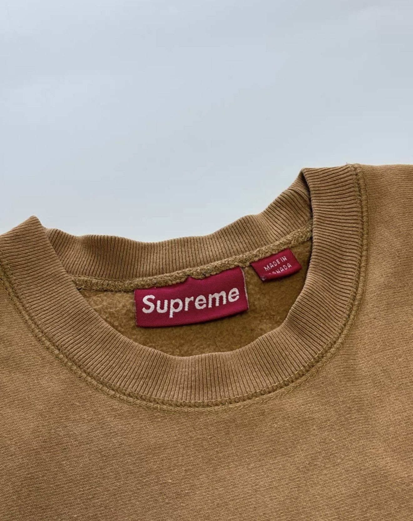 Supreme Supreme khaki box logo crewneck sweatshirt Size US M / EU 48-50 / 2 - 2 Thumbnail